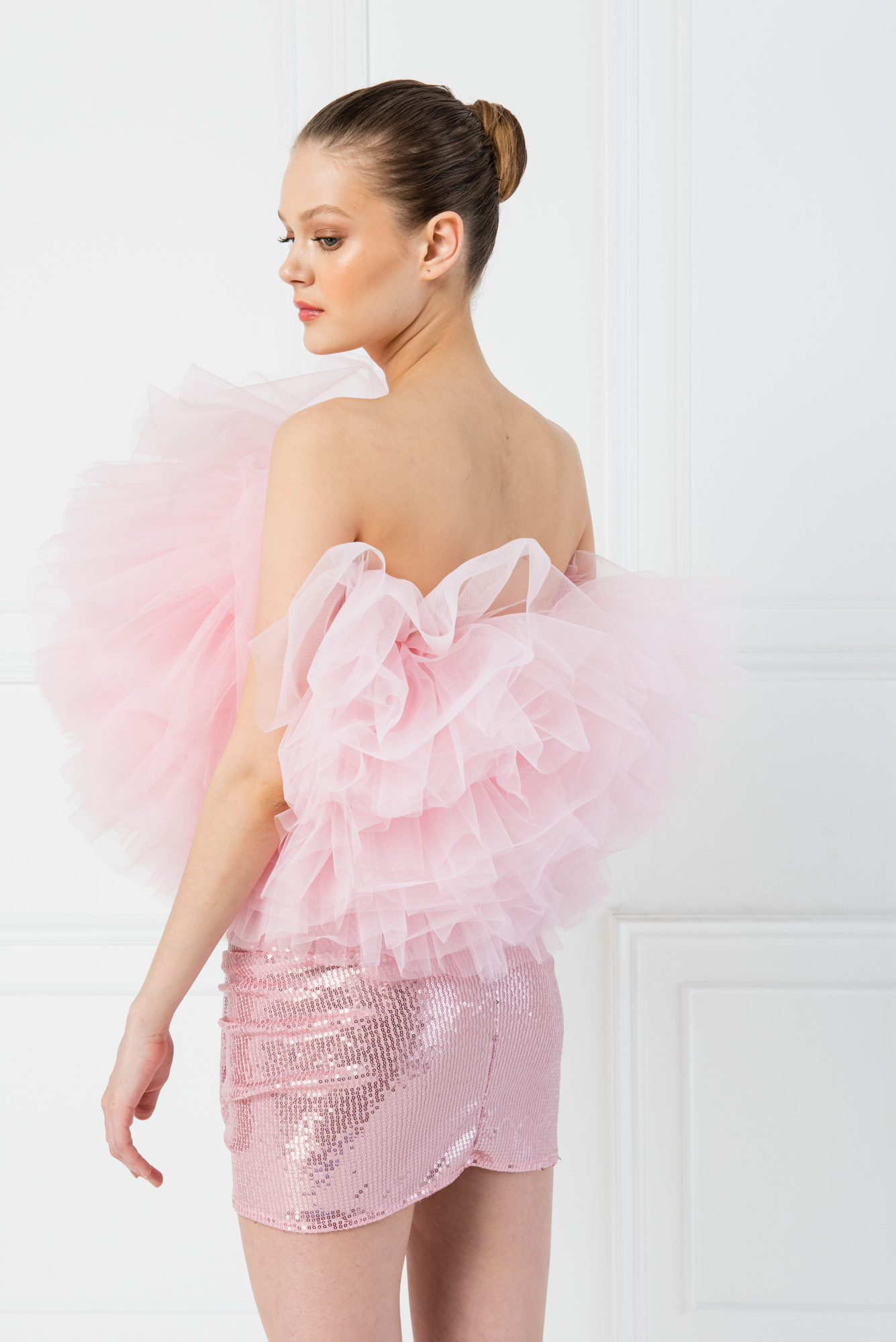 Wholesale Tulle Pink Bustier