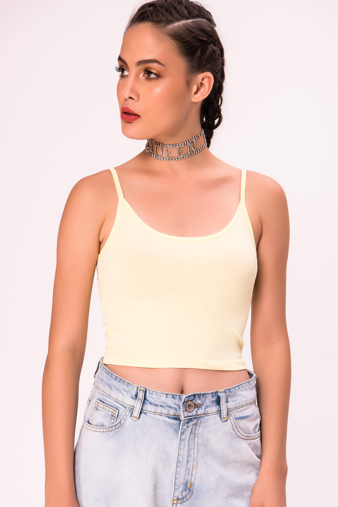 Wholesale Yellow Cropped Cami