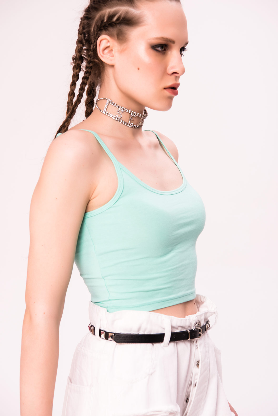 Wholesale Mint Cropped Cami