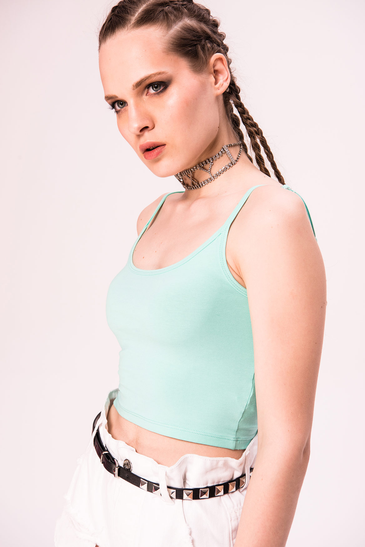 Wholesale Mint Cropped Cami