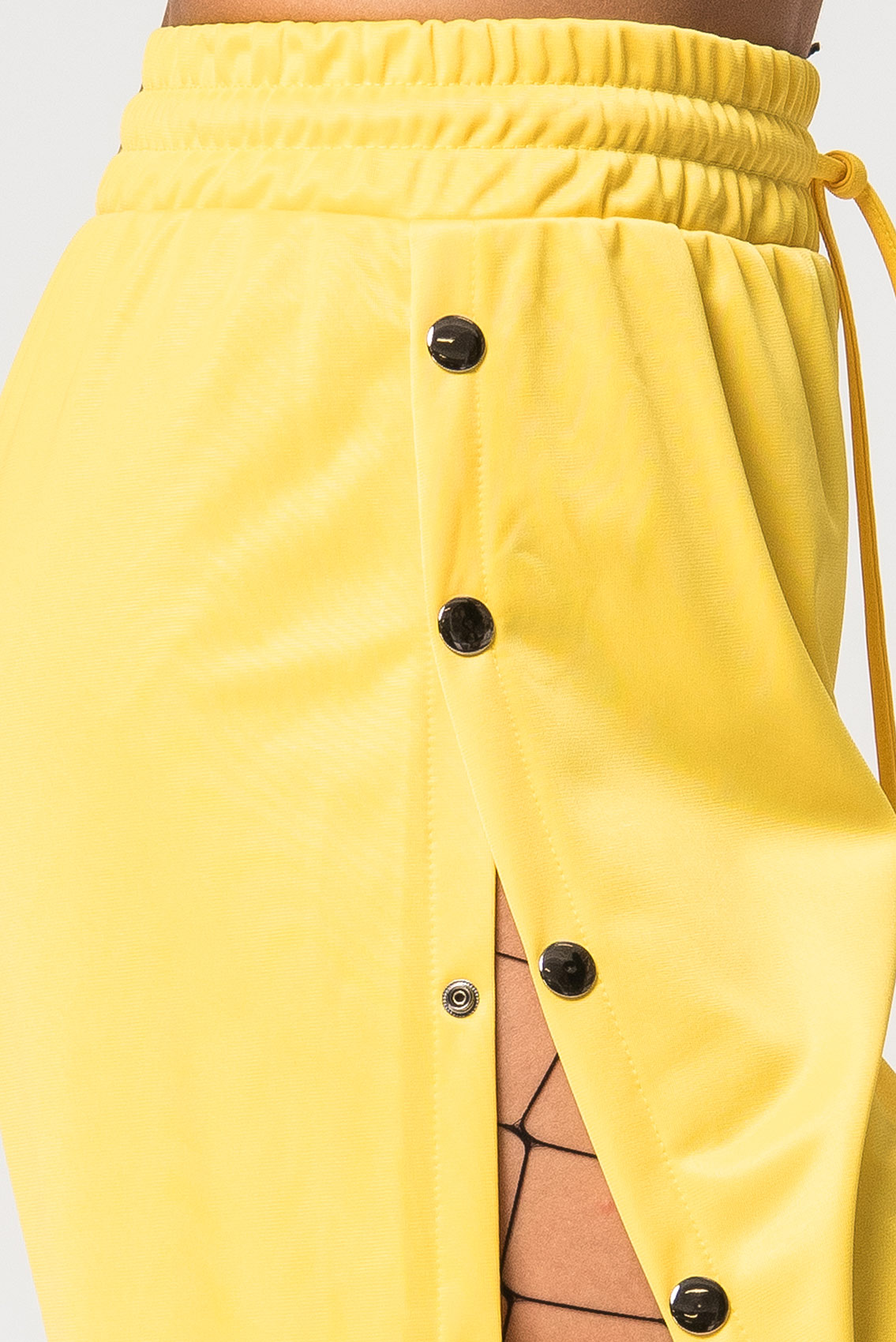 Wholesale Snap Button Side  Yellow Pants