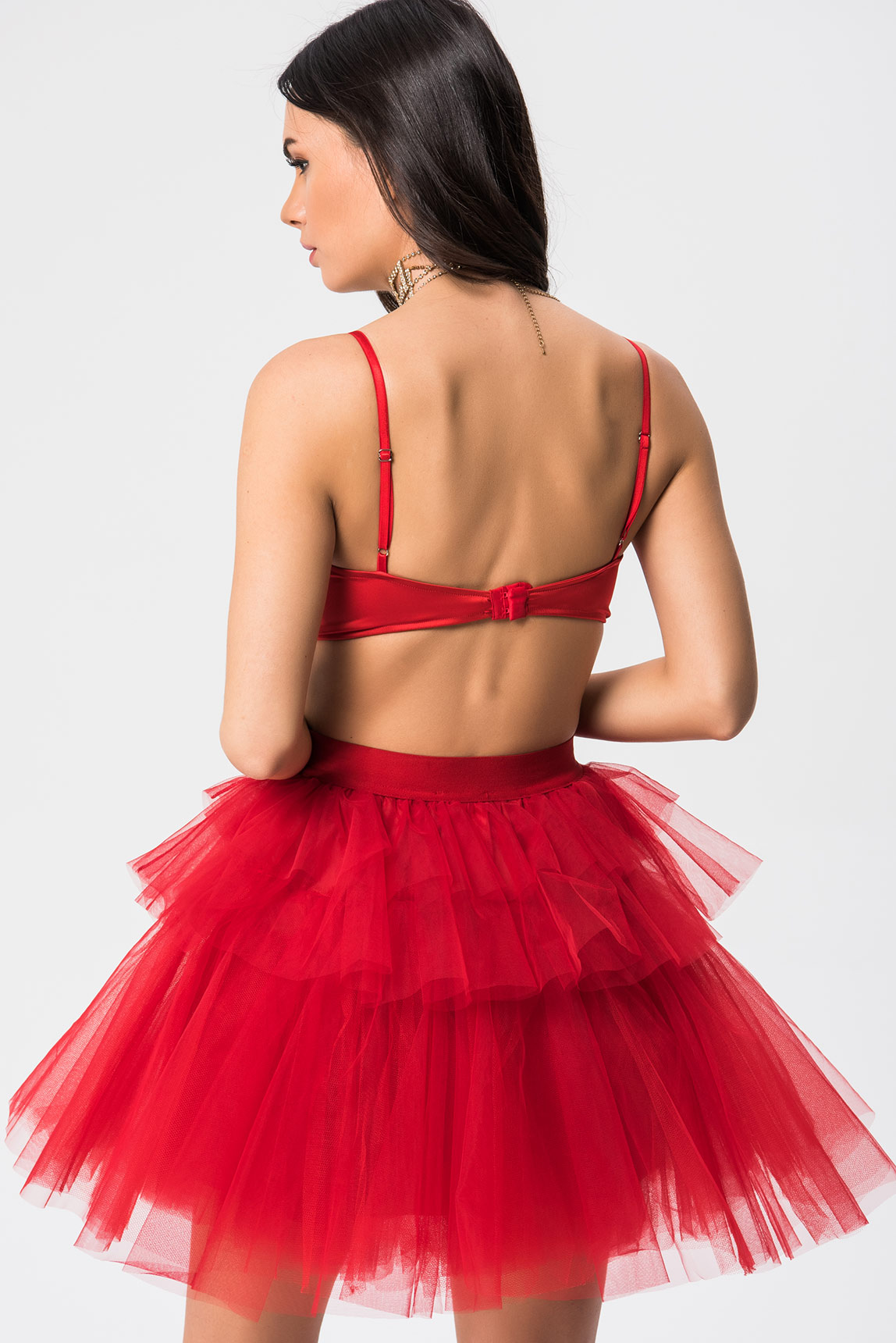 Red Mini Tutu Skirt