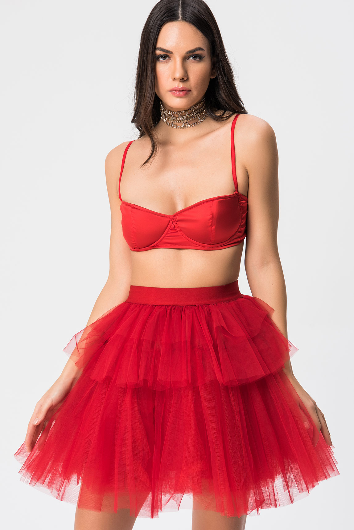 Wholesale Red Mini Tutu Skirt