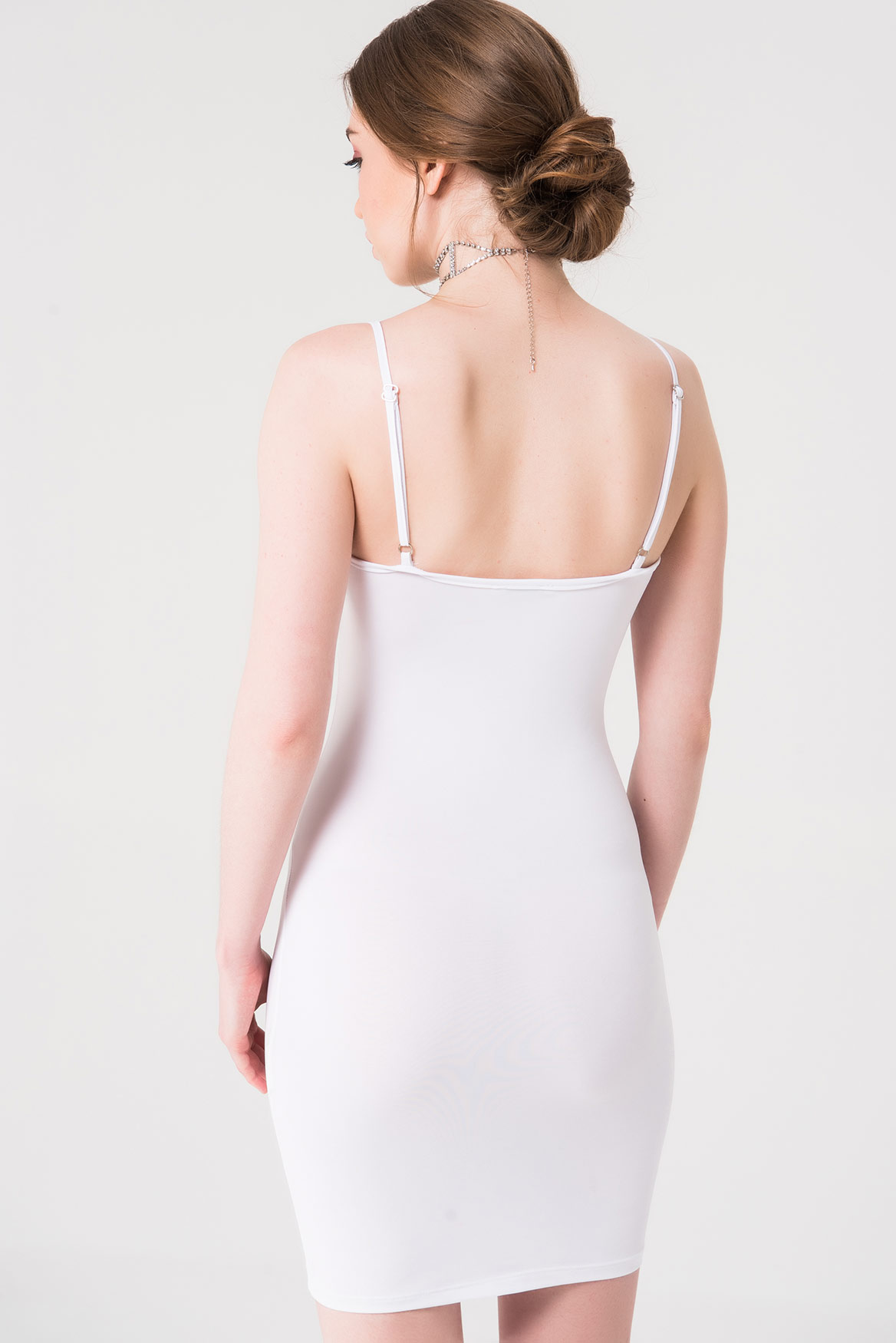 Wholesale Cami Bodycon Mini White Dress