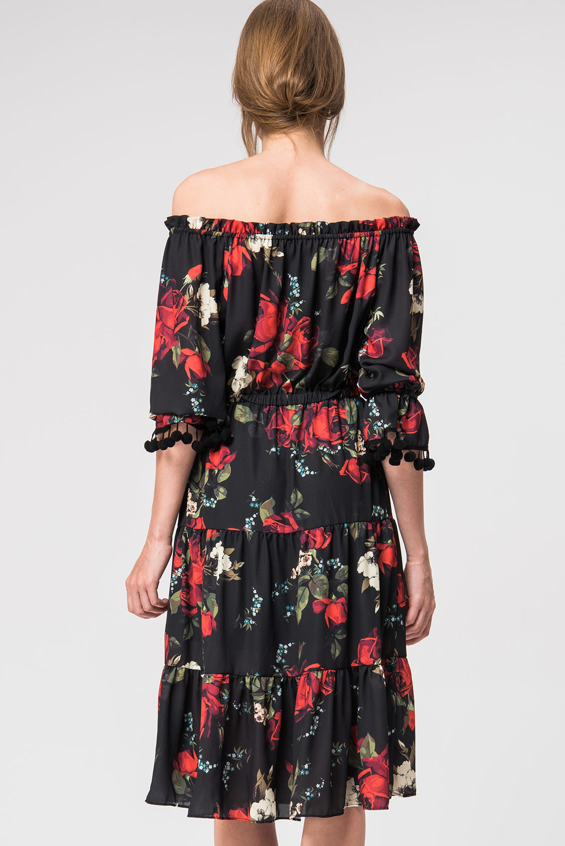 Off Shoulder Floral Dress