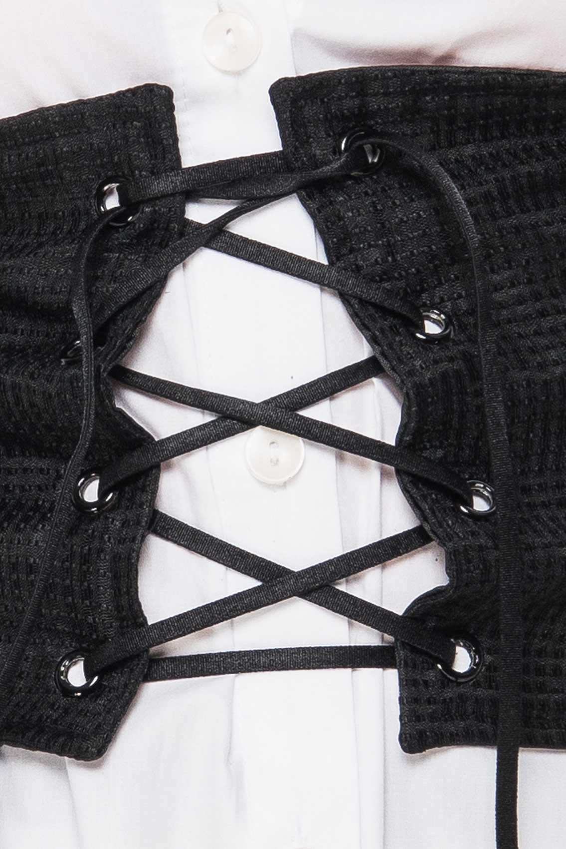 Lace-Up Black Corset