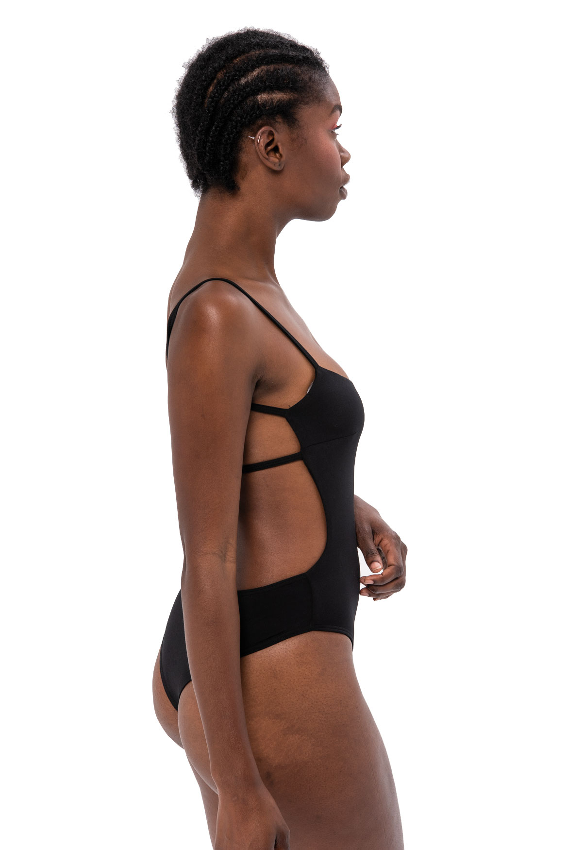 Wholesale Black Backless Cami Bodysuit