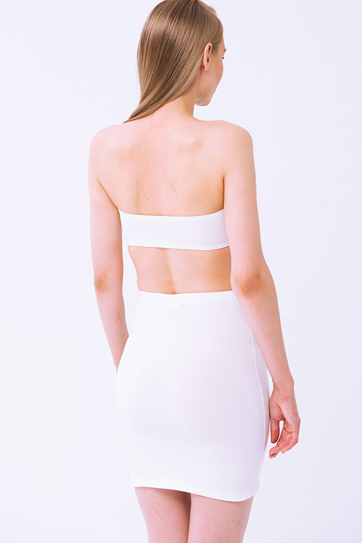 Wholesale White Cotton Mini Skirt