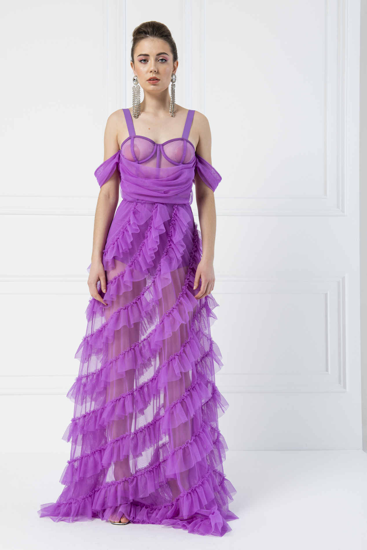 Bella Style Dark Lilac Dress