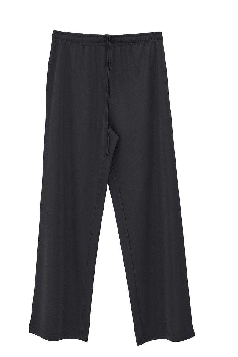 Black Elasticated-Waist Sweatpants