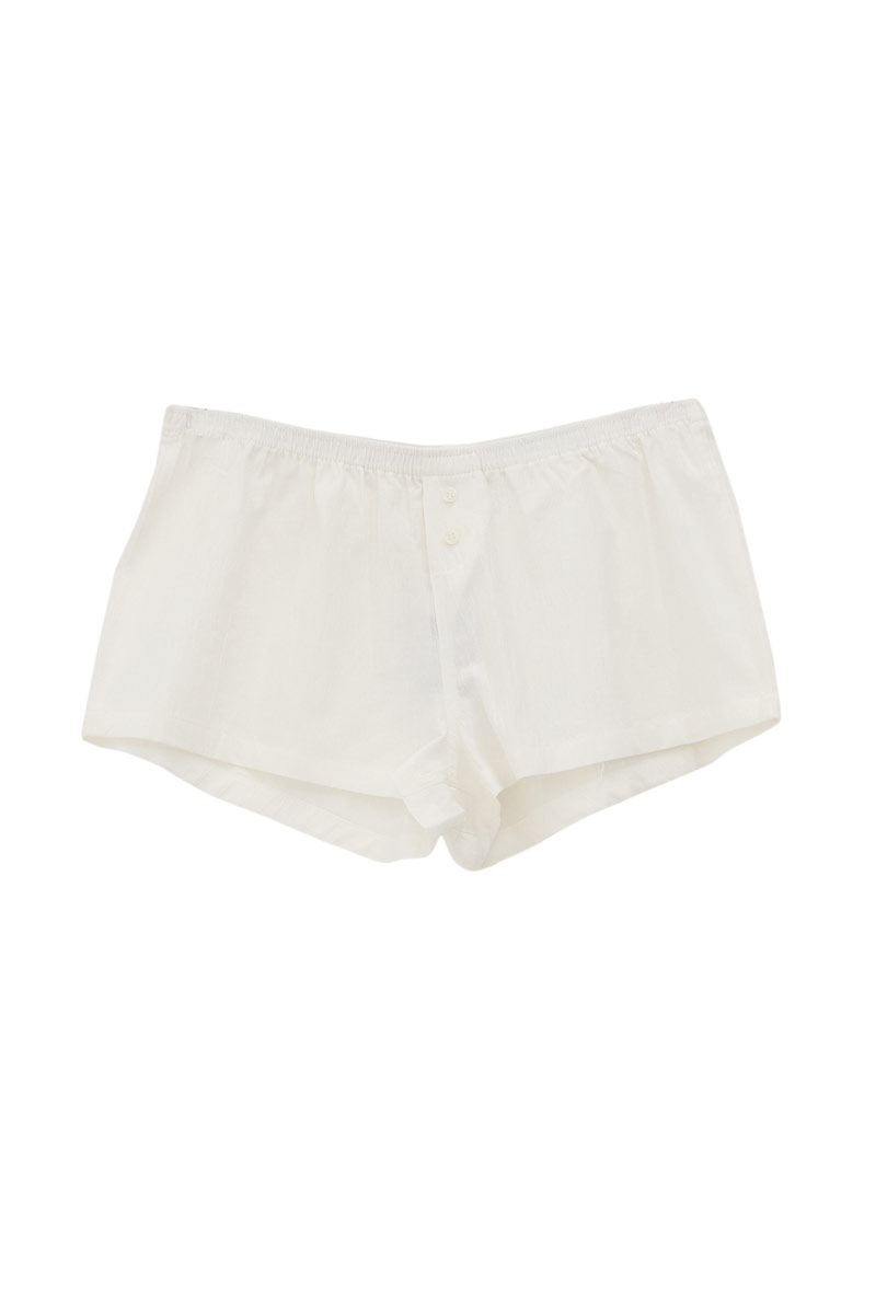 Offwhite Mini Shorts with Elasticated Waist