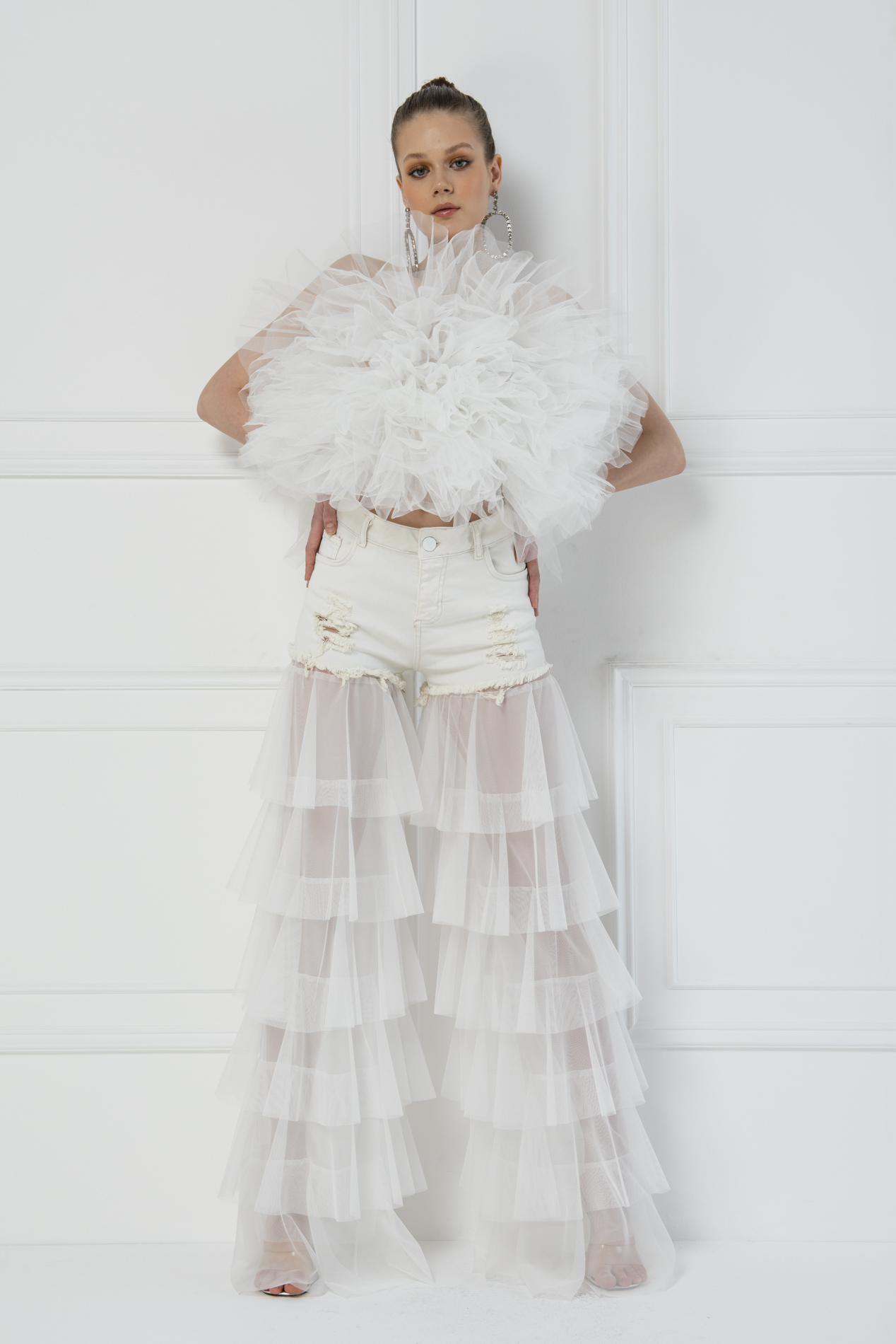 Tulle Offwhite Bustier
