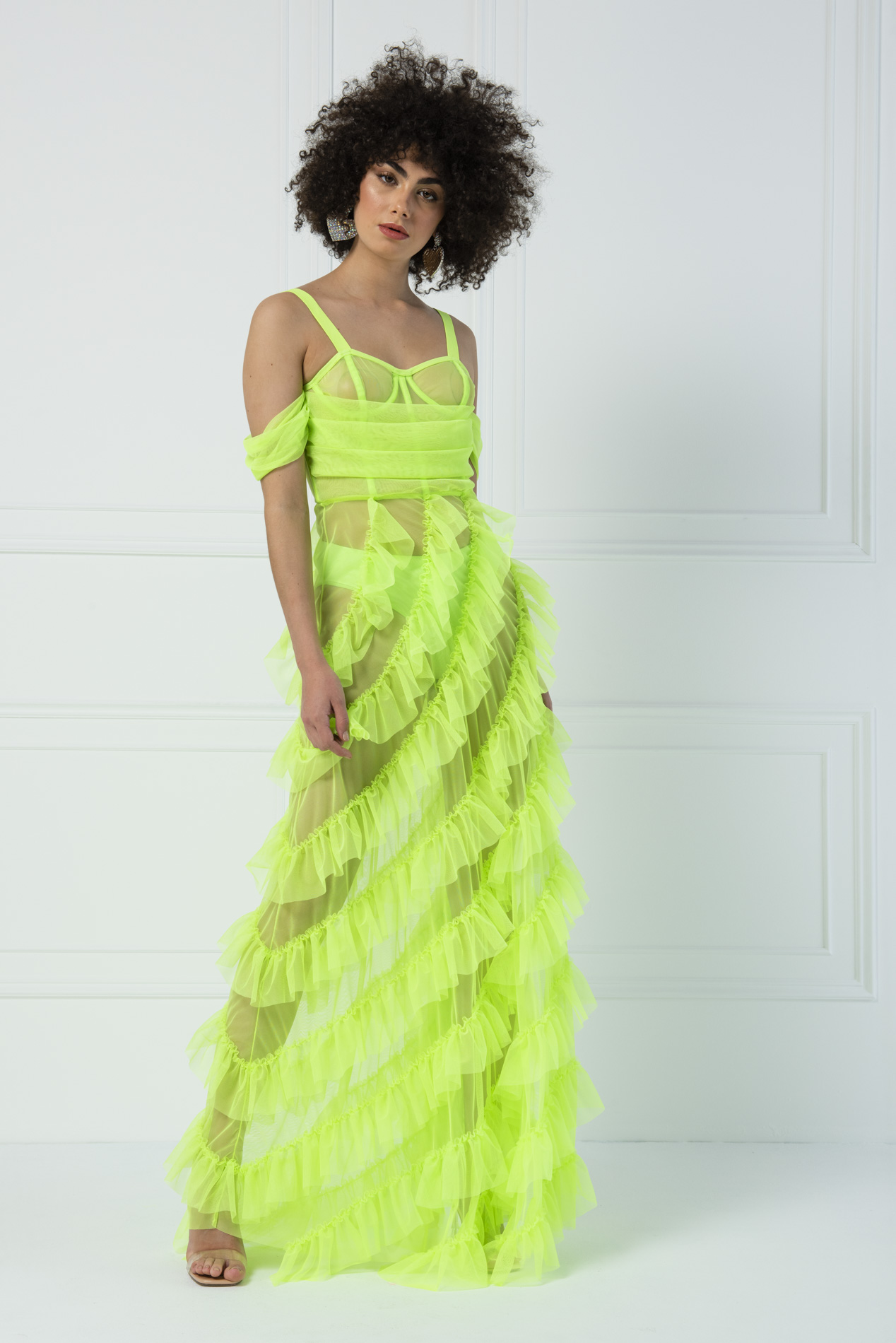Wholesale Bella Style Neon Green Dress