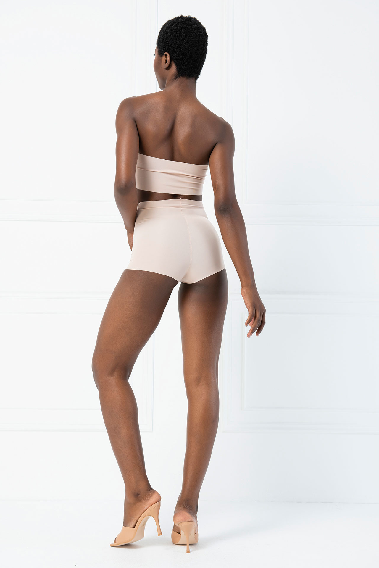 High Waist Brazilian Cut Nude Brief