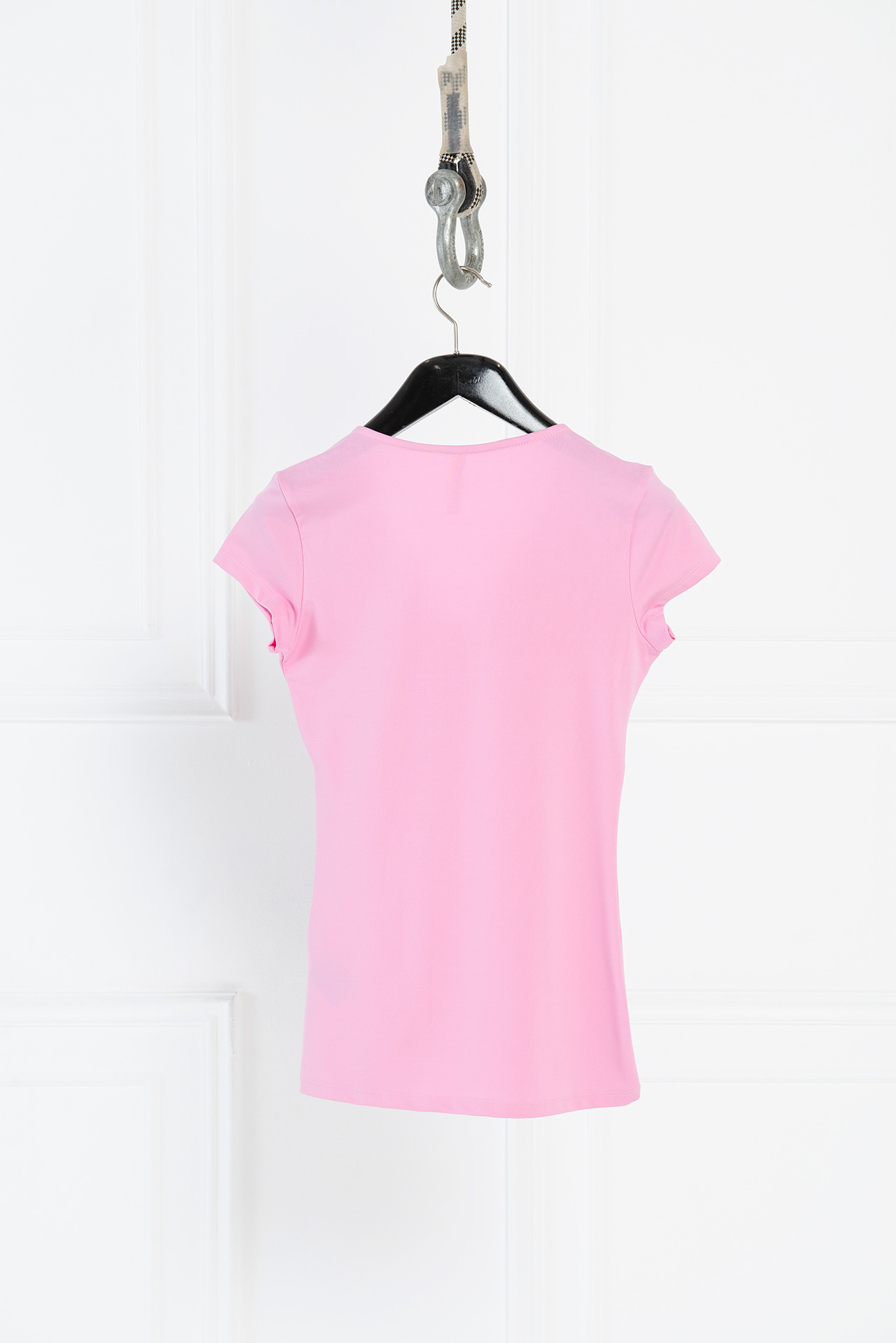 Wholesale Basic V Neck Top in New Pink