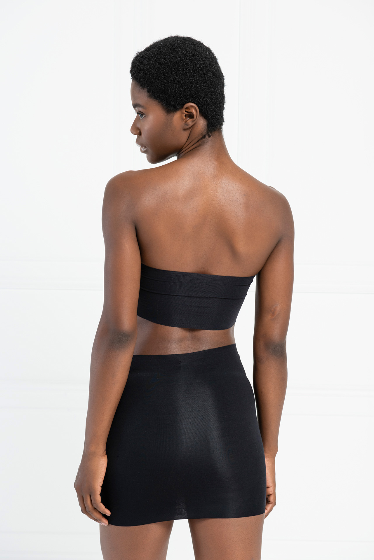 Wholesale Stretchy Bodycon Mini Black Skirt