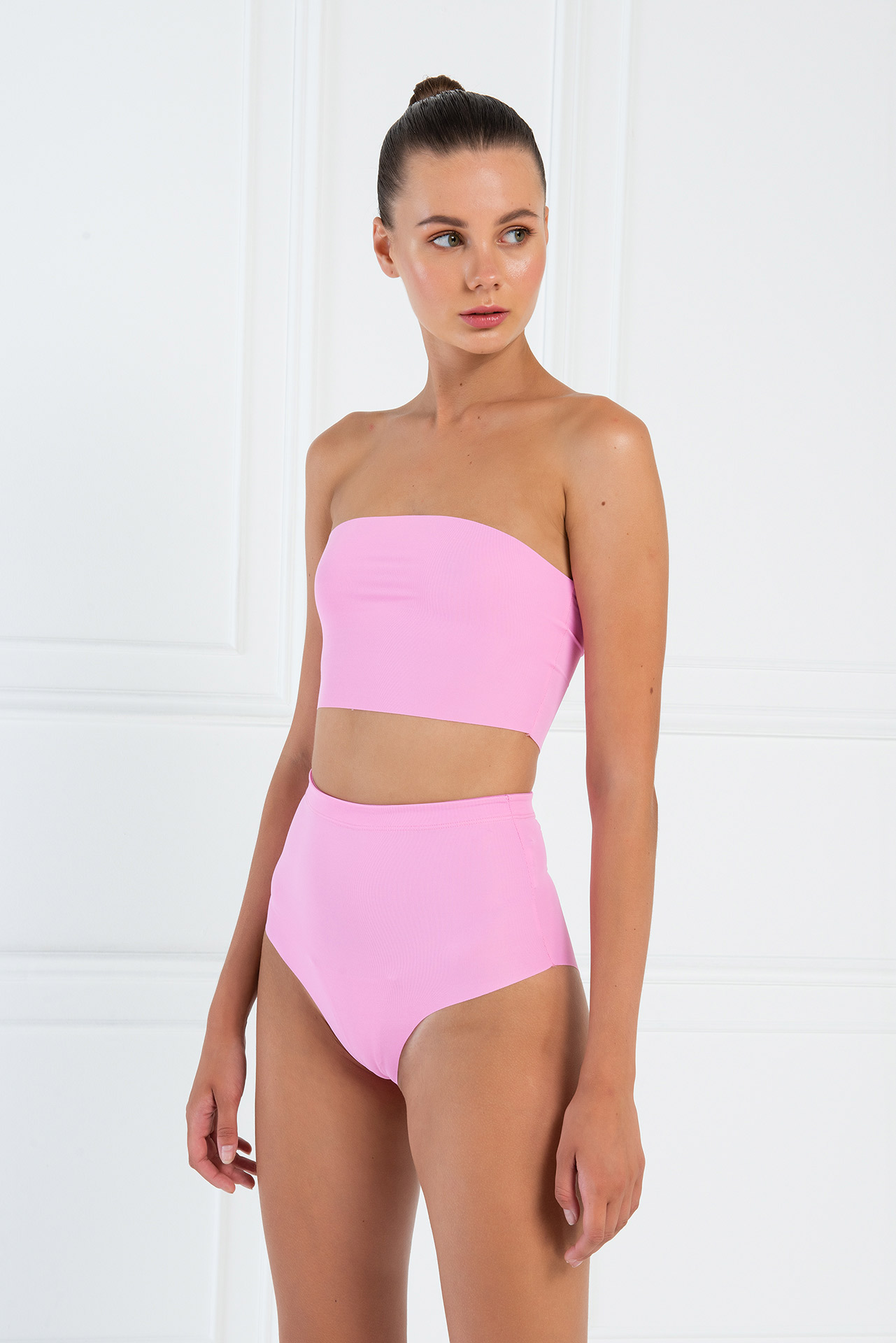 Wholesale High Waist New Pink Elastic Short