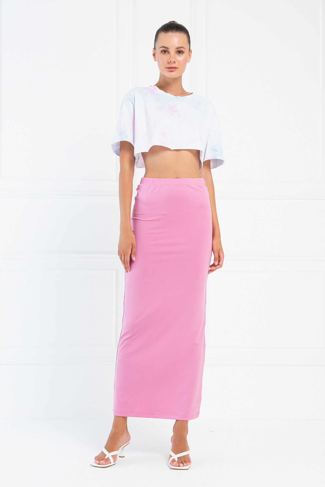 Wholesale Doly Pink Maxi Skirt