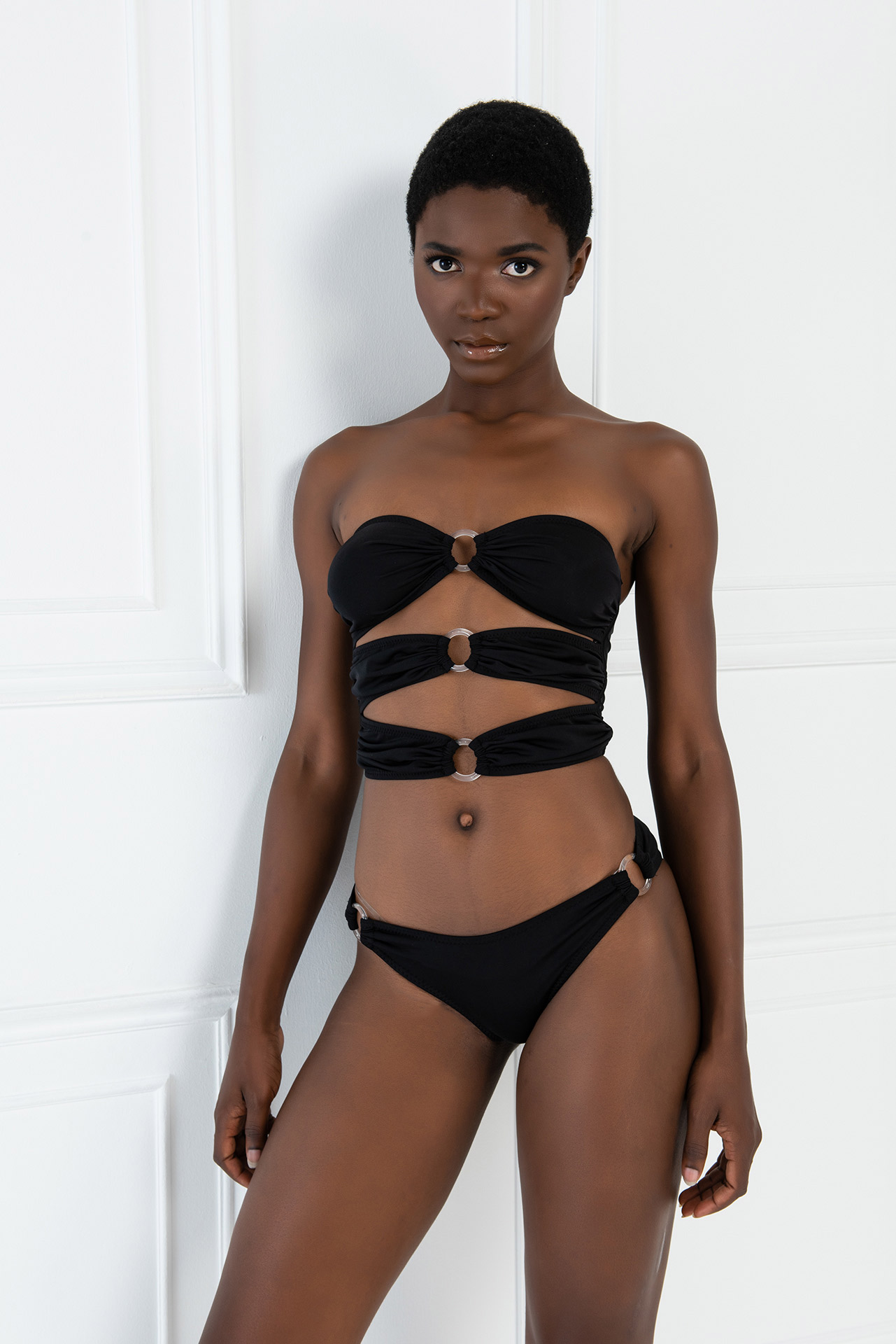 Wholesale Black O-Ring Tube Bikini Set