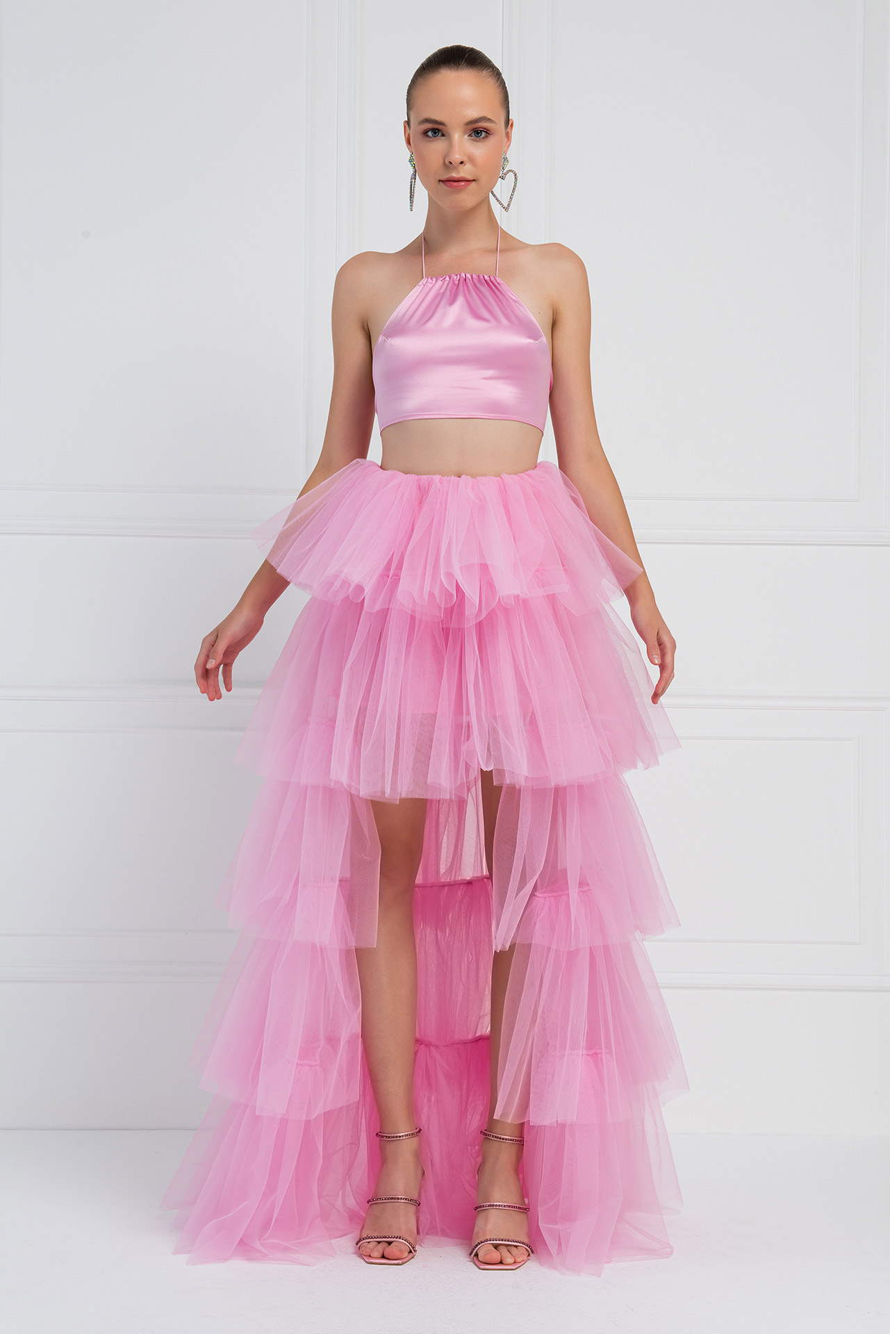 Wholesale New Pink Mini Tulle Skirt