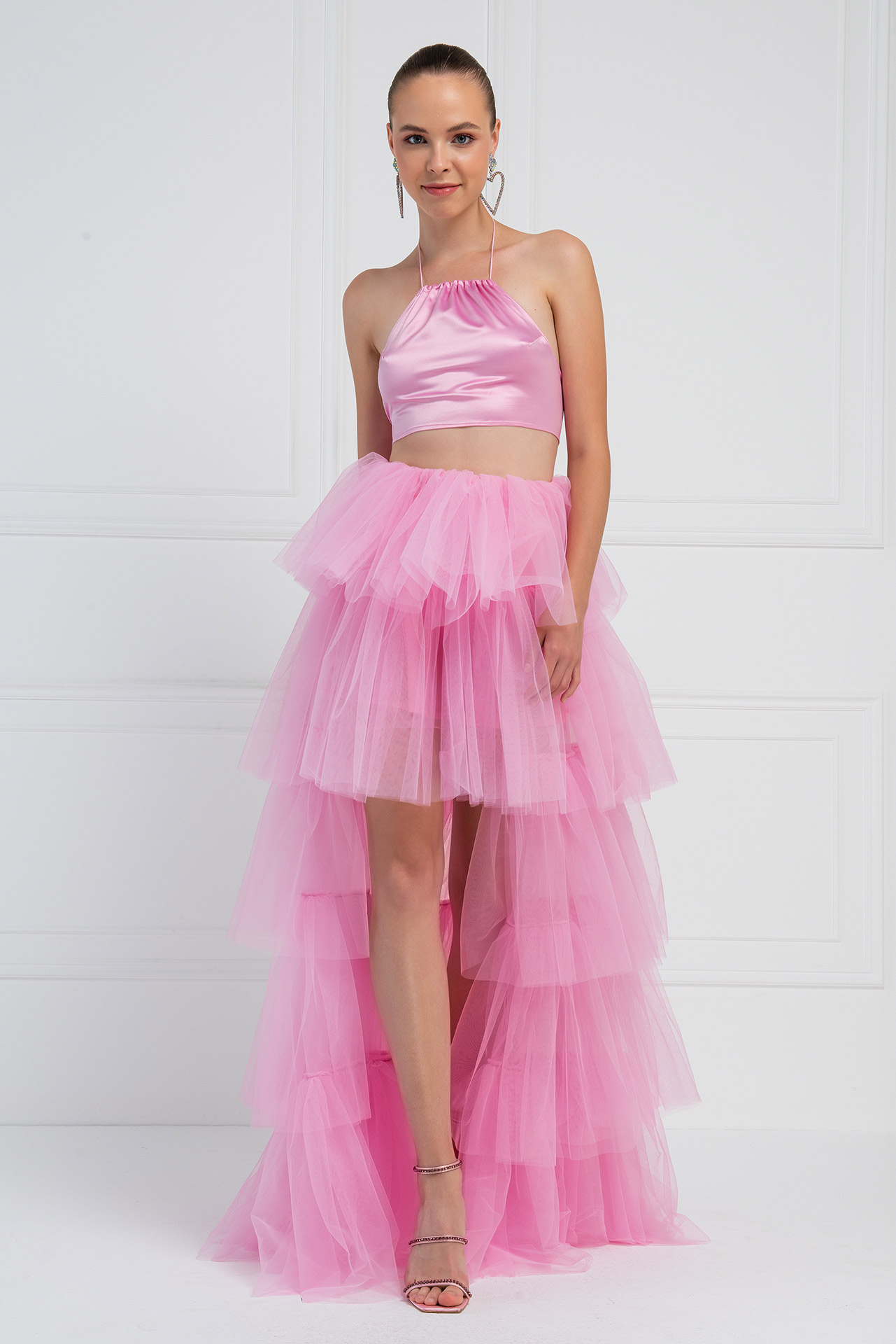 New Pink Mini Tulle Skirt