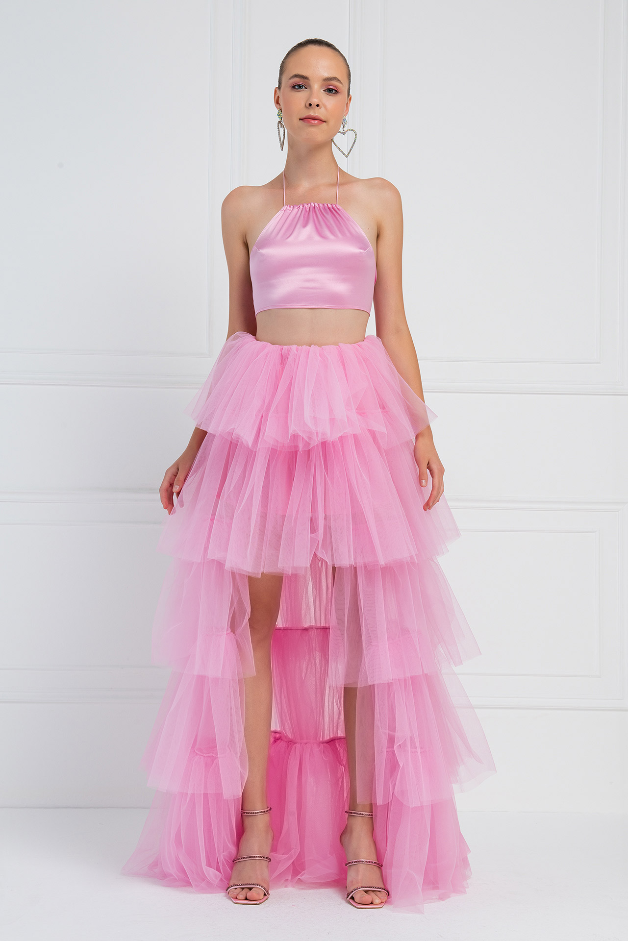 New Pink Mini Tulle Skirt