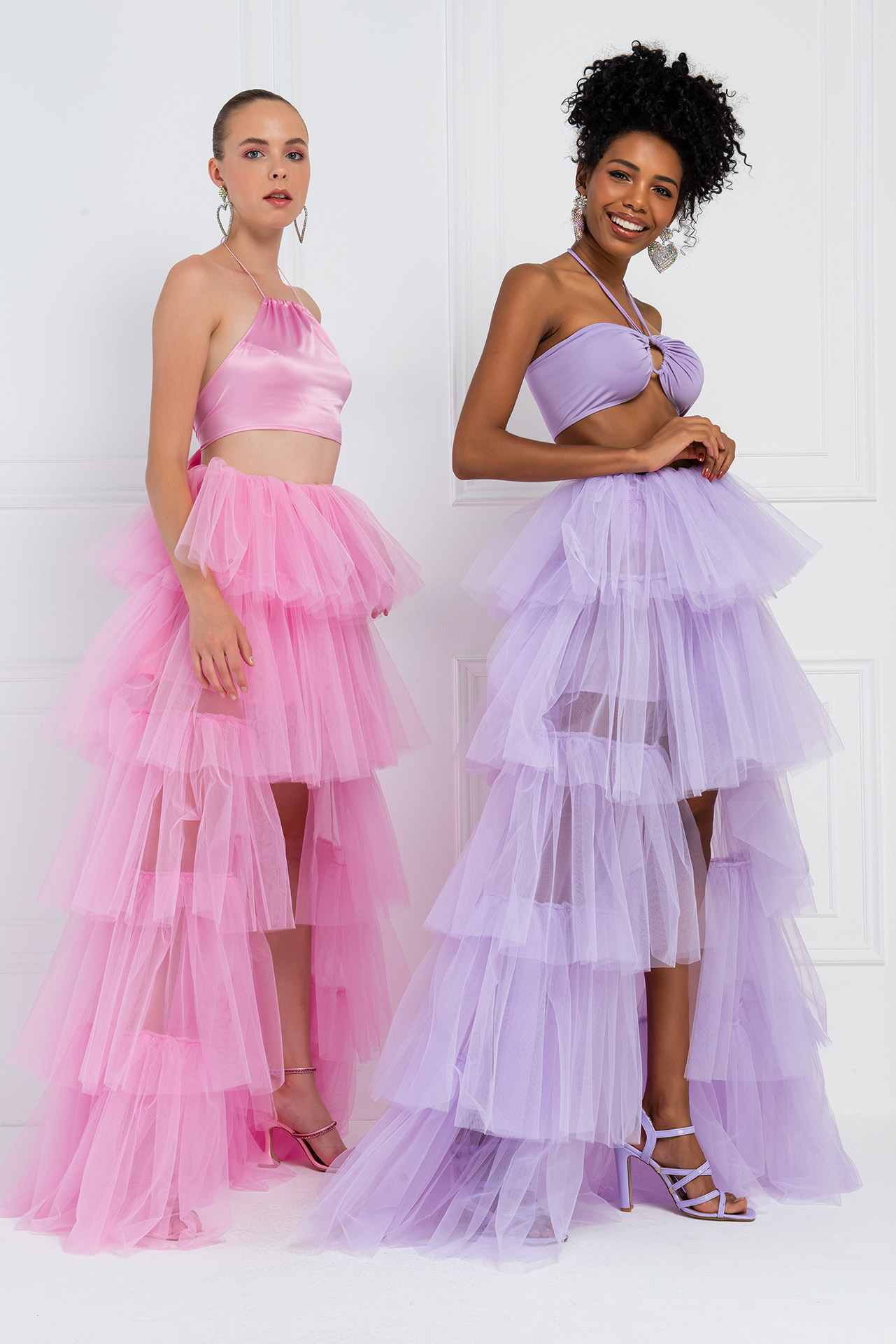 Wholesale New Pink Mini Tulle Skirt