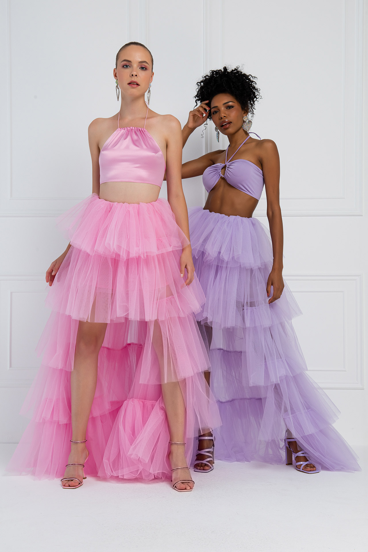 New Pink Mini Tulle Skirt