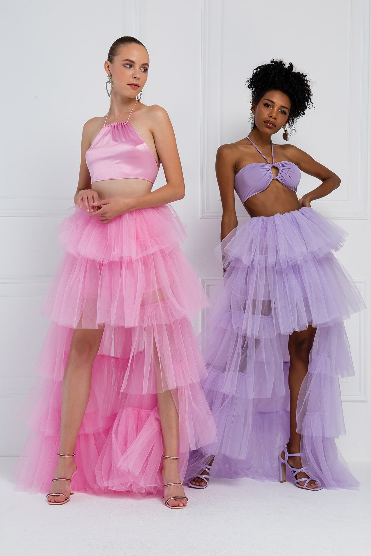 Wholesale New Pink Mini Tulle Skirt