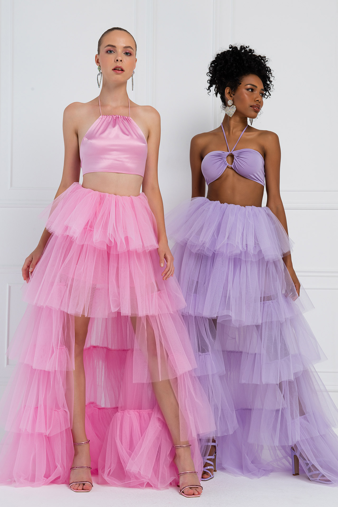 Wholesale New Pink Mini Tulle Skirt