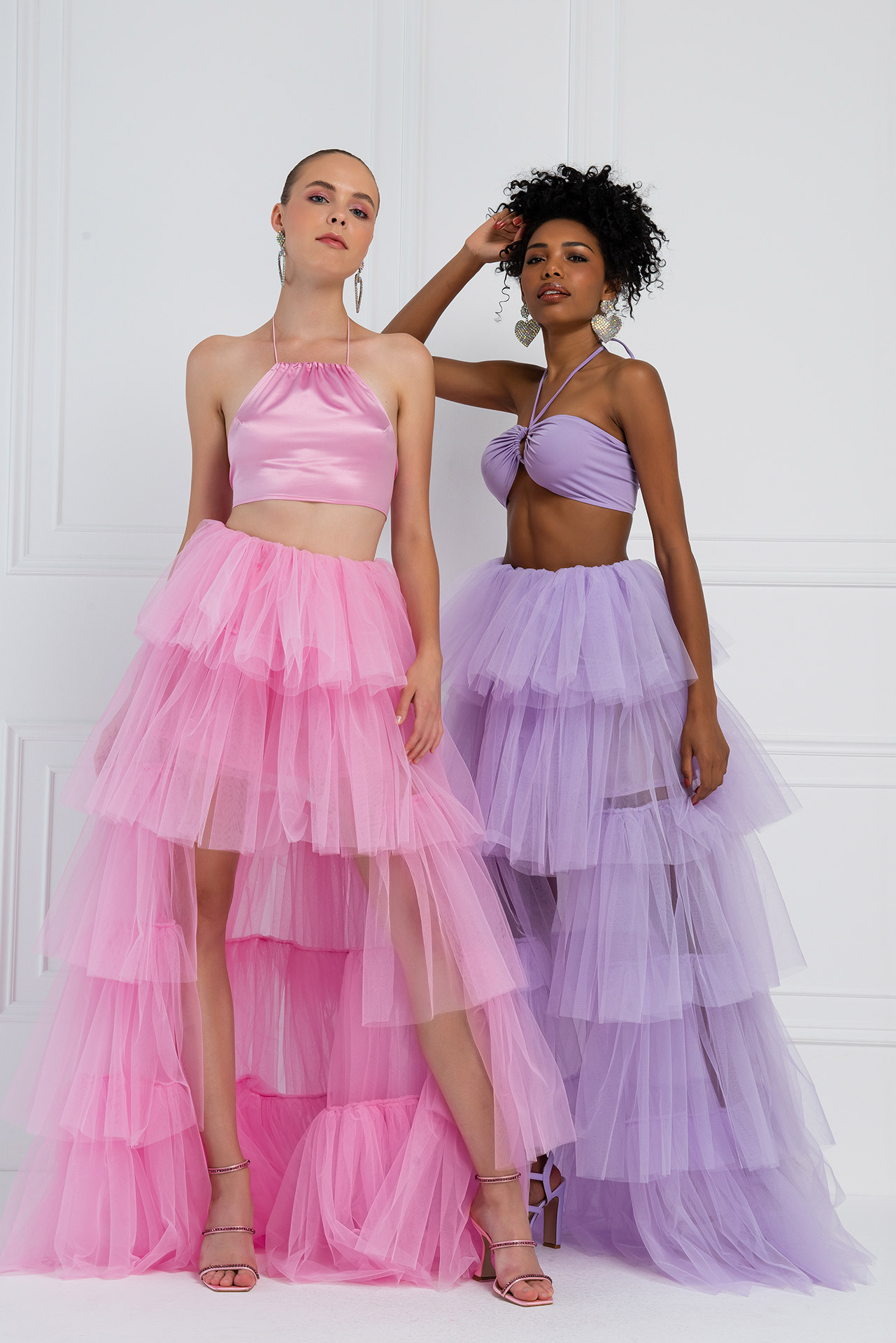 Wholesale New Pink Mini Tulle Skirt