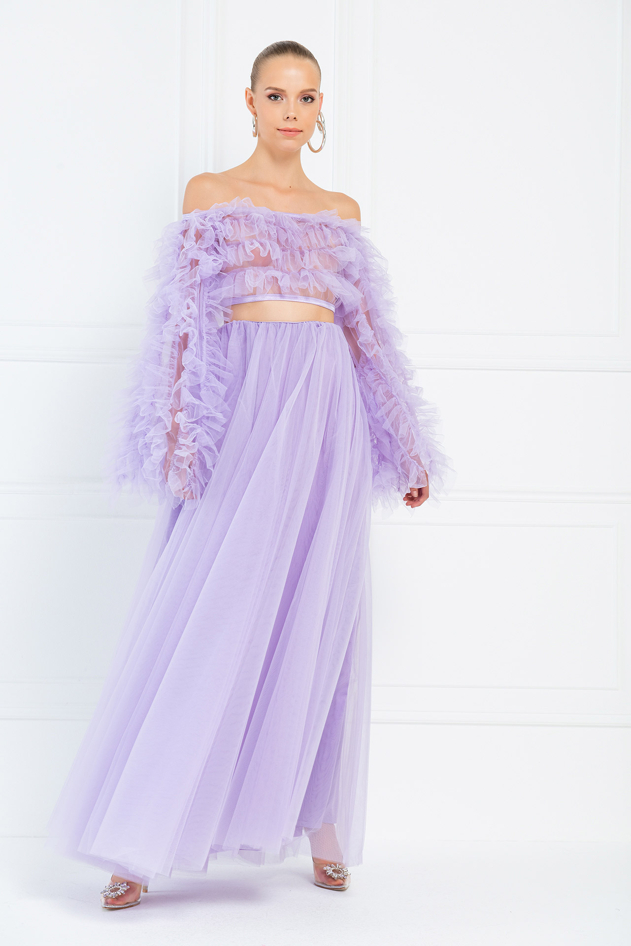 Lilac Maxi Tulle Skirt