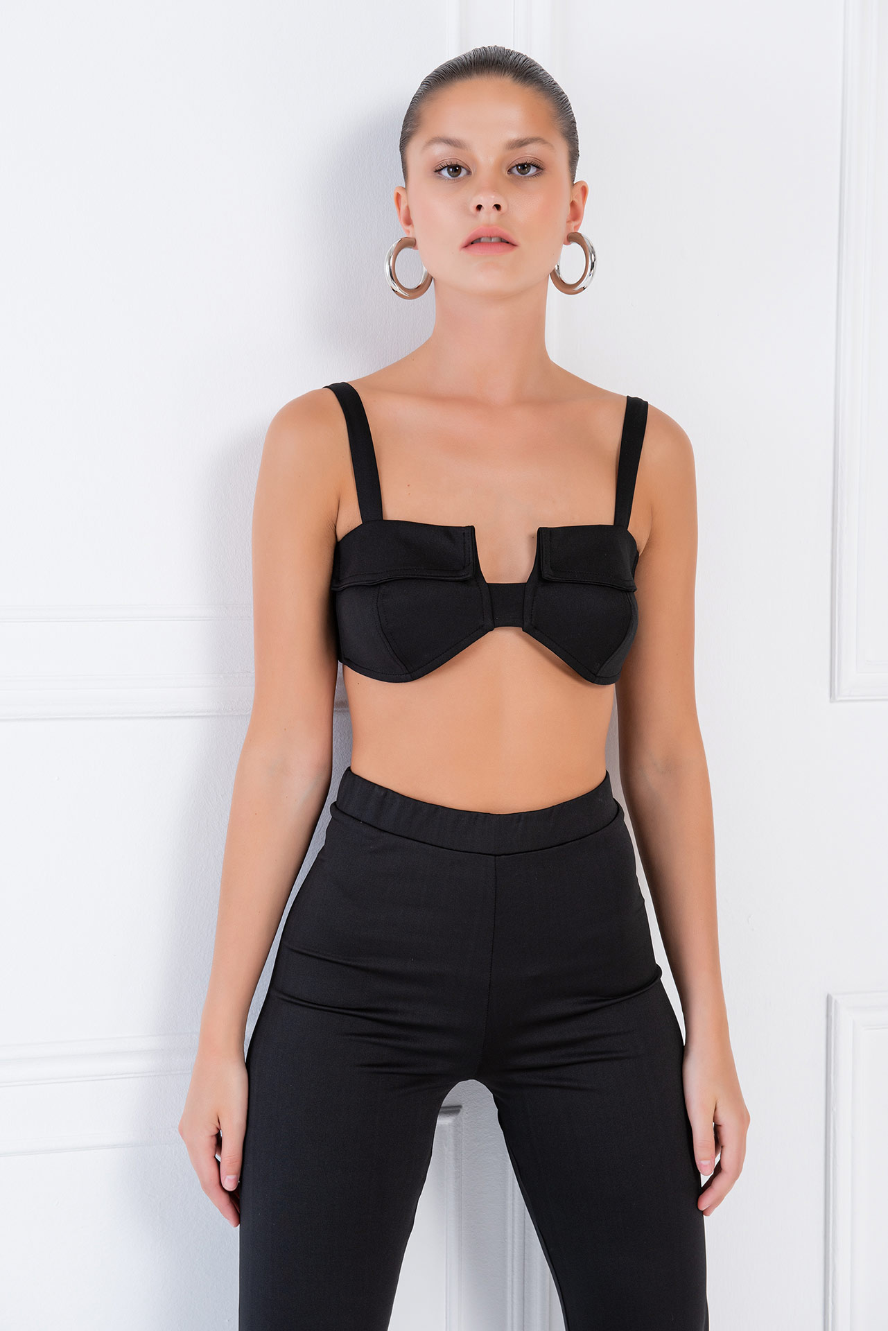 Black Cropped Cami