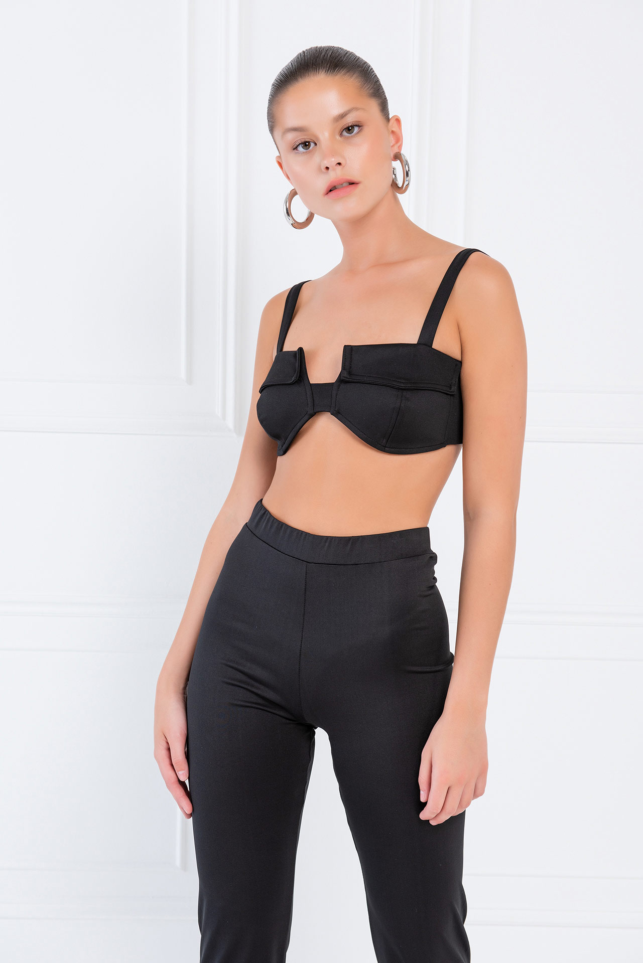 Black Cropped Cami