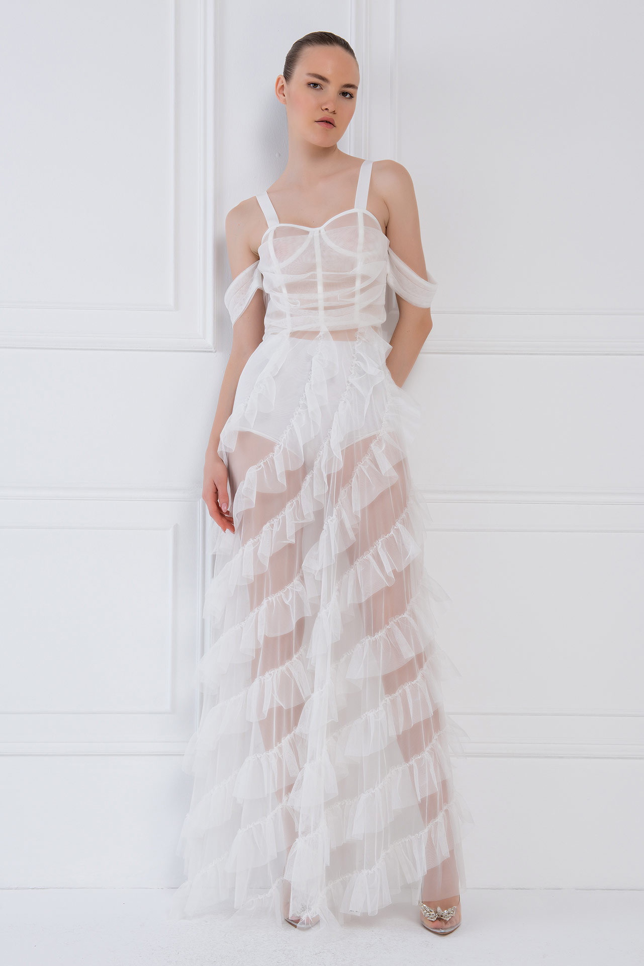 Wholesale Bella Style Offwhite Dress