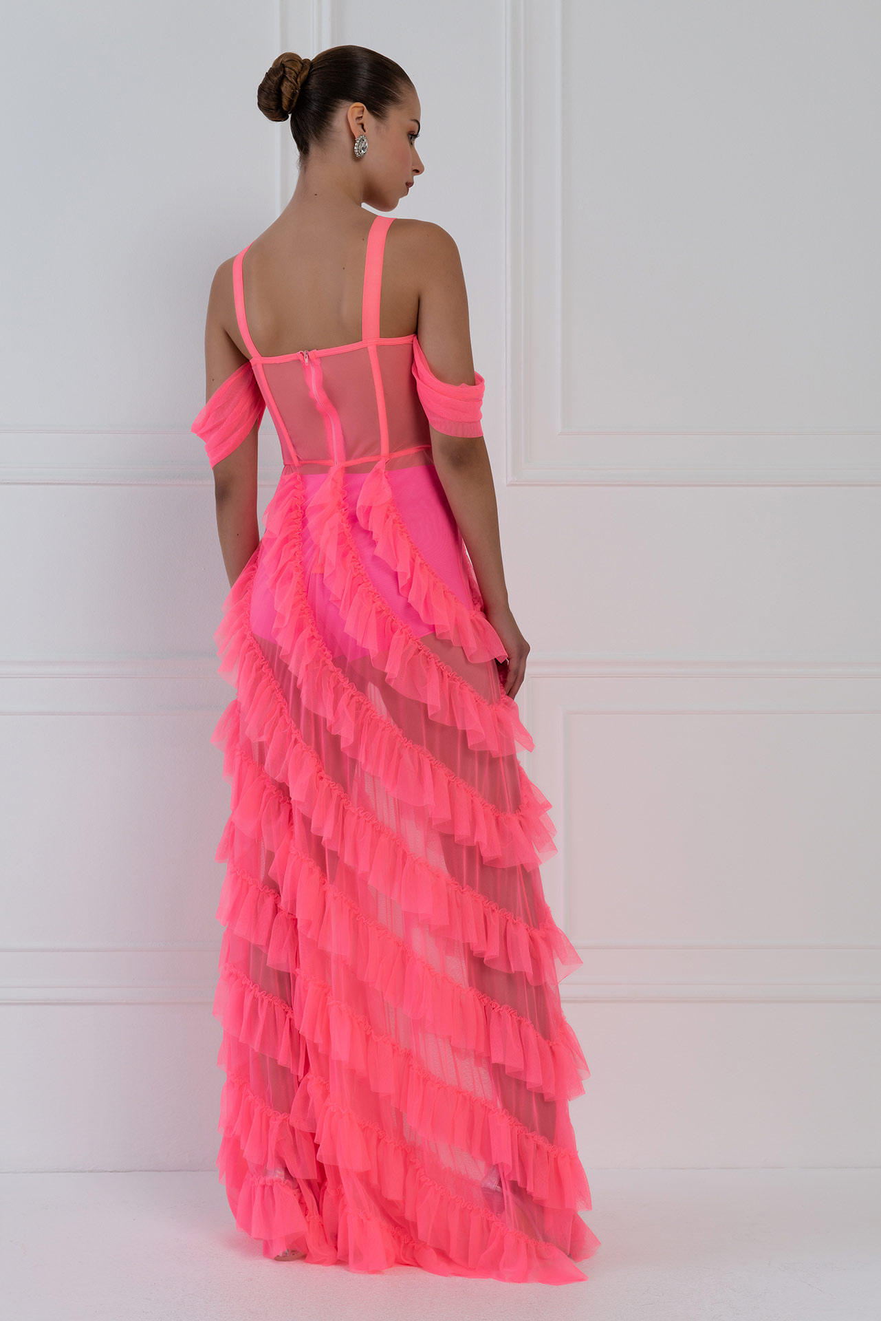 Wholesale Bella Style Neon Pink Dress