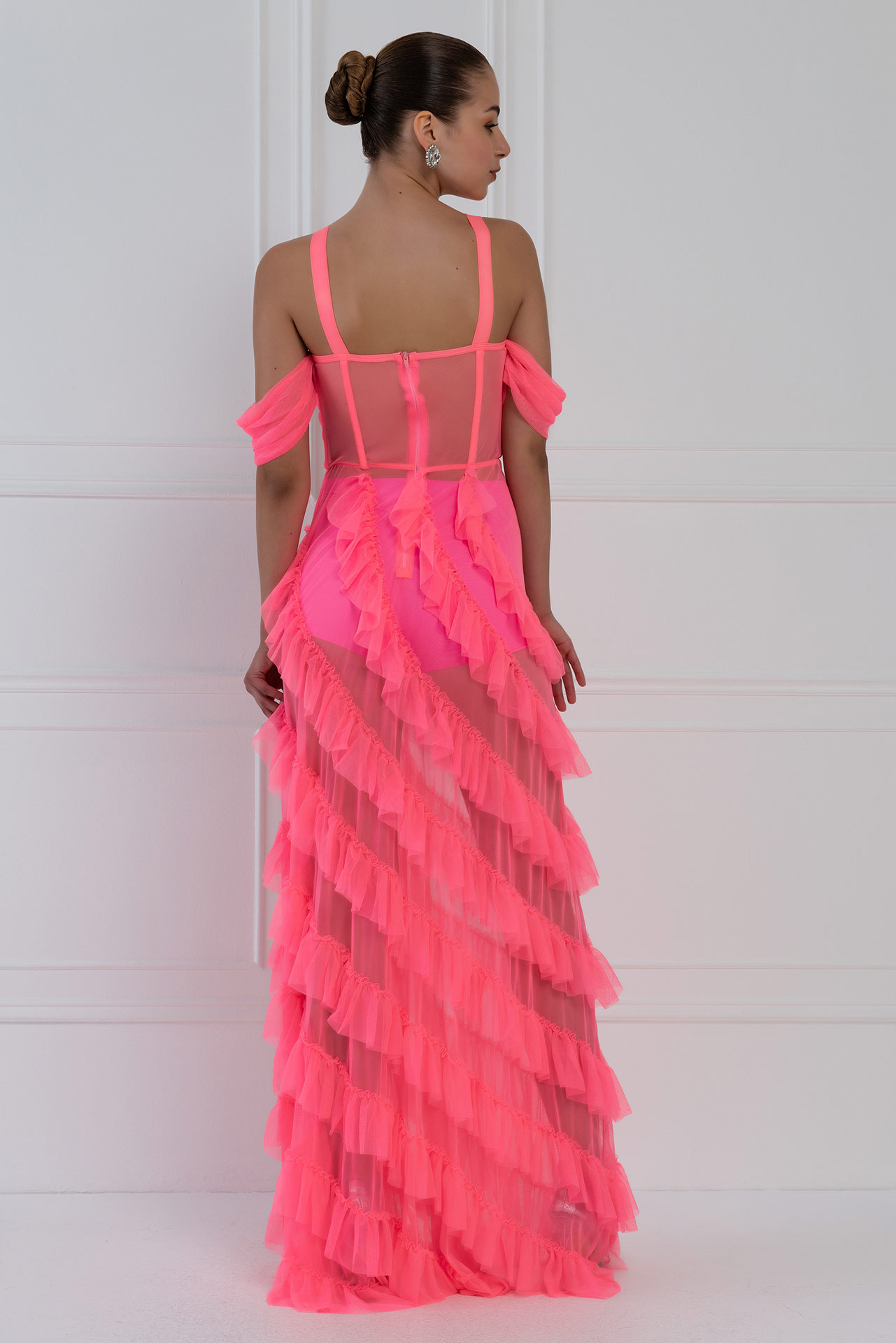 Bella Style Neon Pink Dress