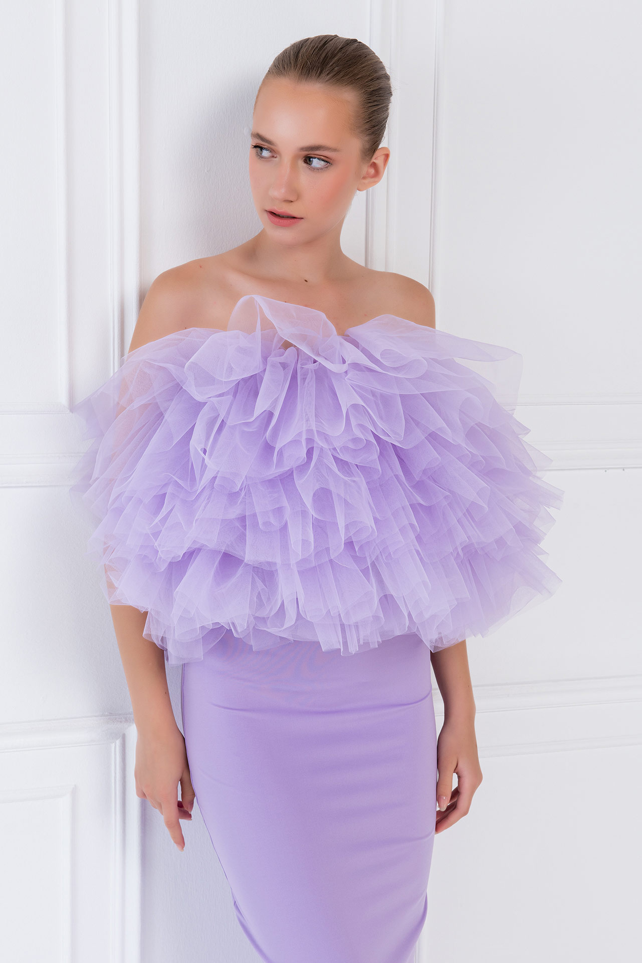 Wholesale Tulle New Lilac Bustier