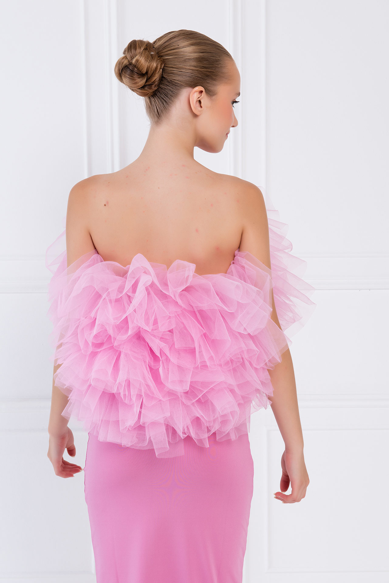 Wholesale Tulle New Pink Bustier