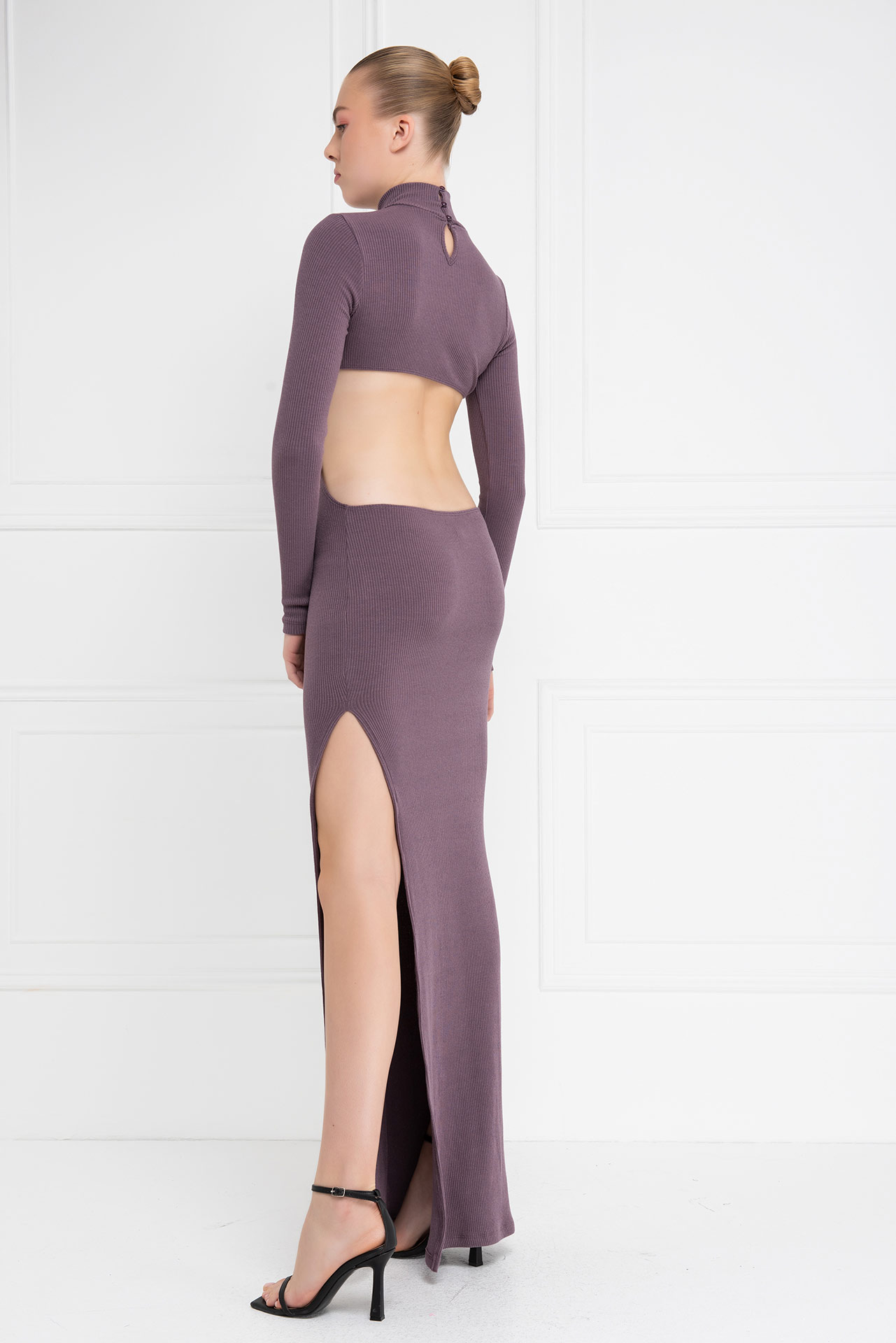 Wholesale D.rose Backless Split-Leg Maxi Dress