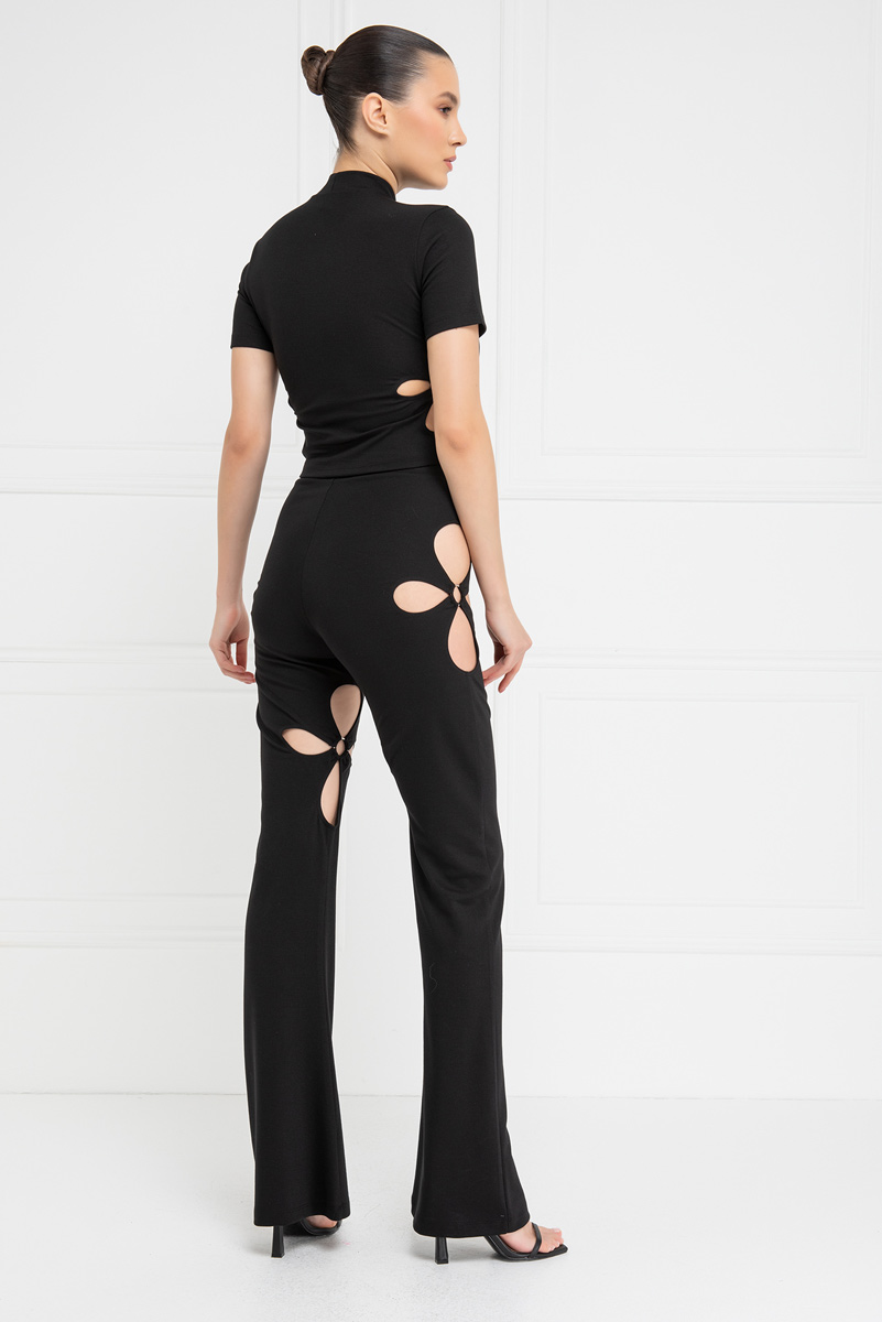 Wholesale Black O-Ring Top & Pants Set