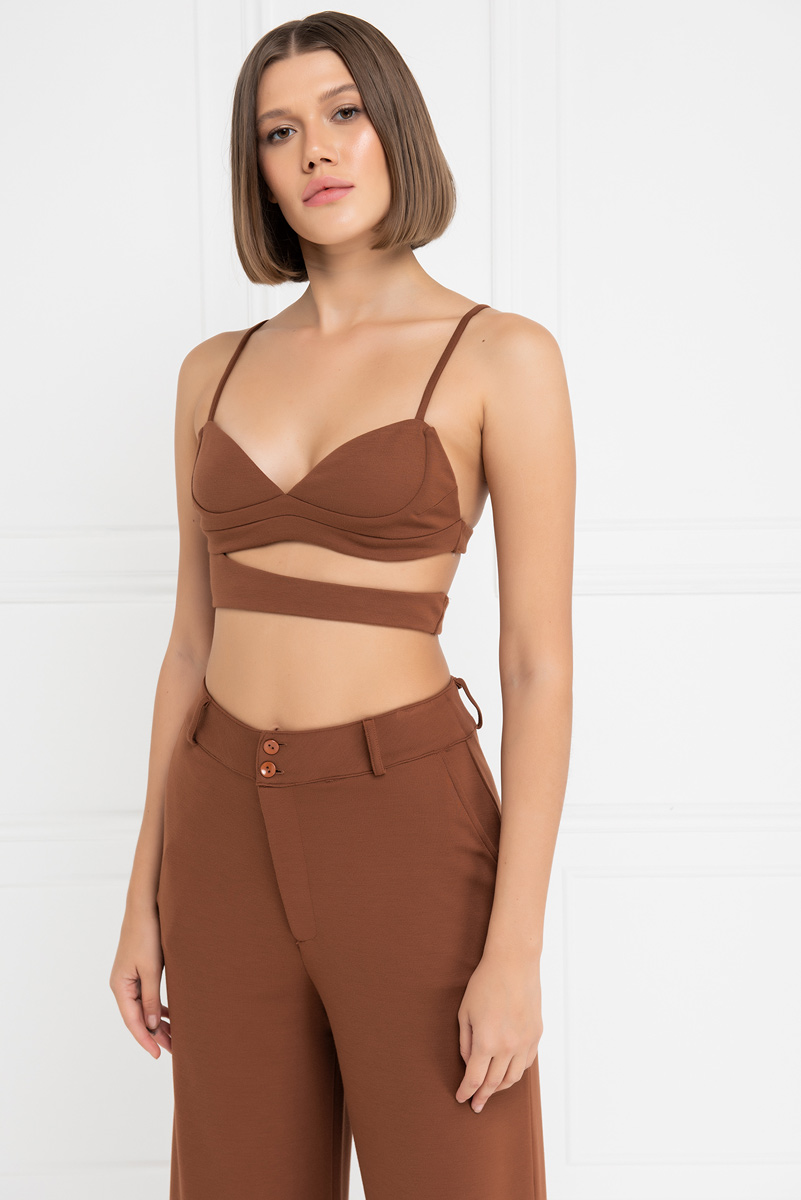 Wholesale Taba Cut Out Crop Cami