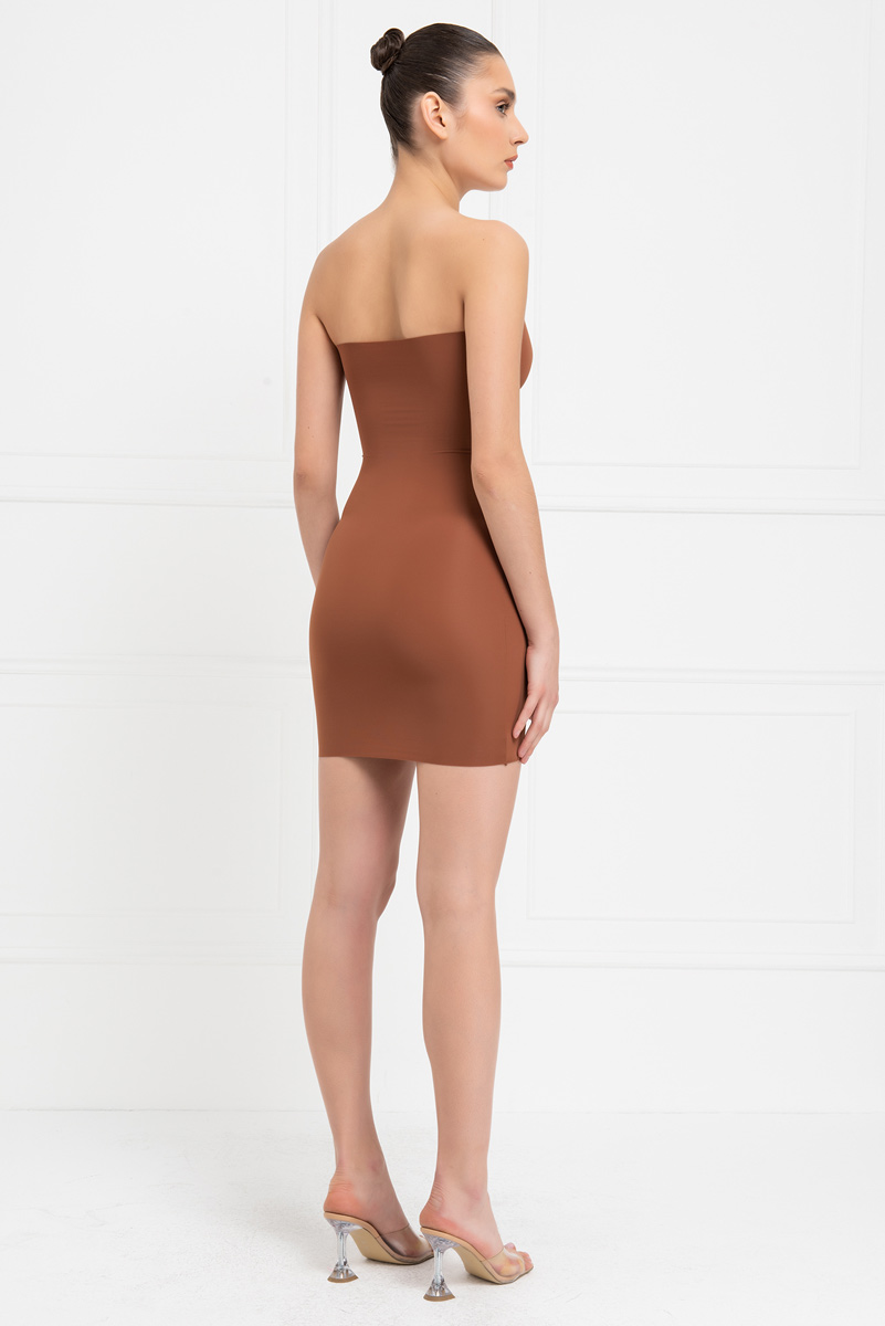 Wholesale Strapless Full Body Slip Shapewear Mini Taba Dress