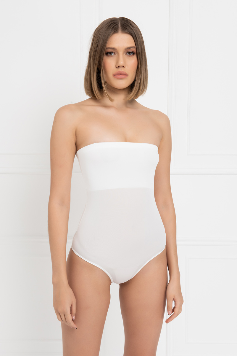 Basic Bandeau Offwhite Bodysuit