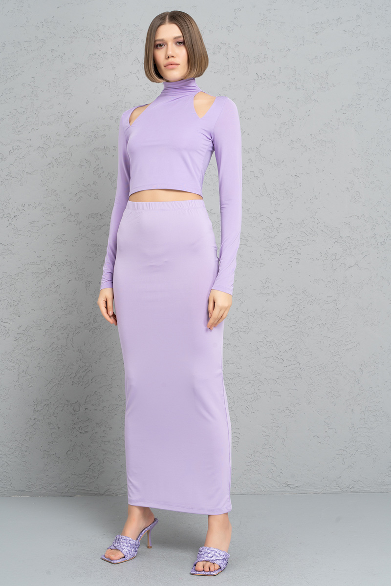 Wholesale Lilac Maxi Skirt