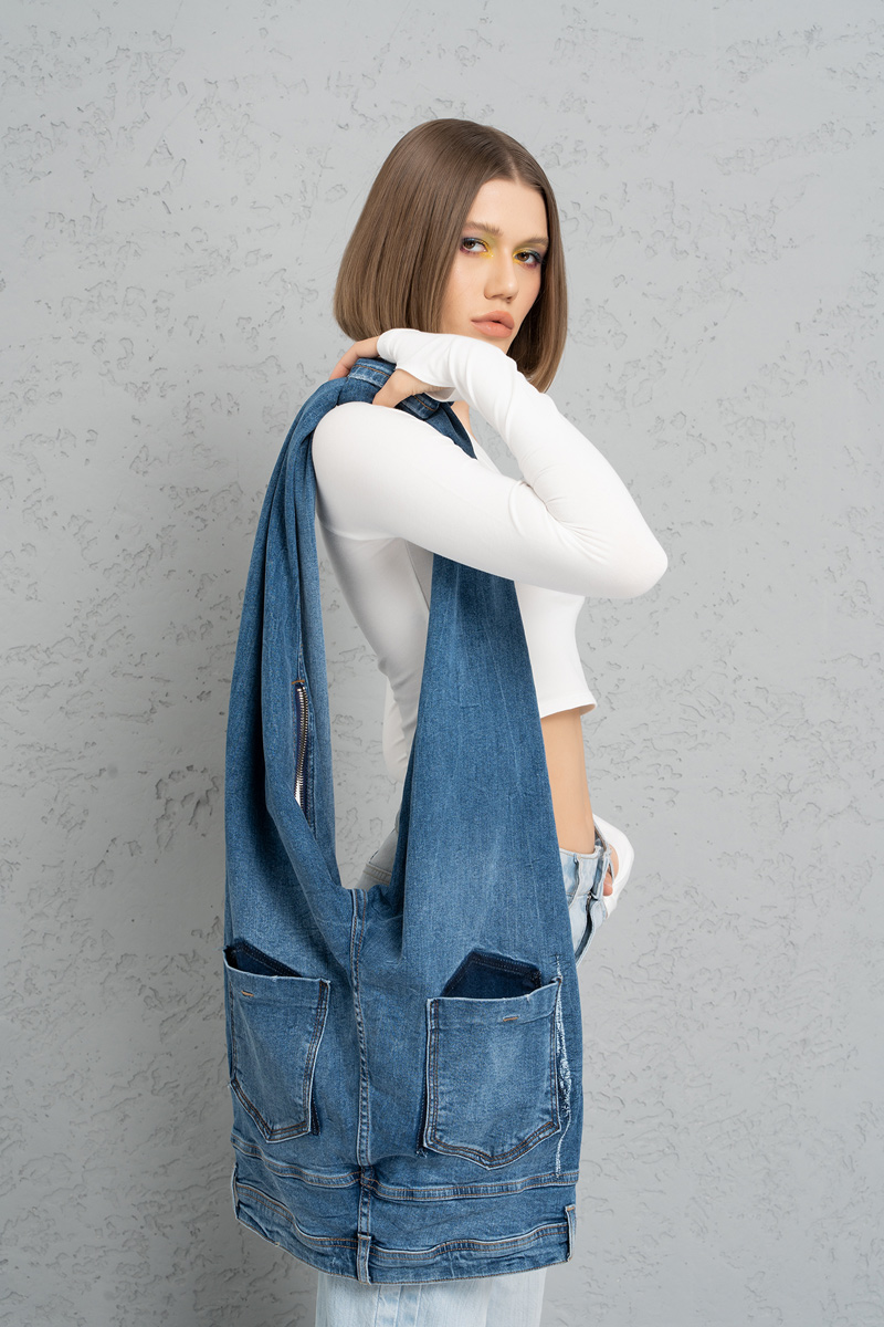 оптовая Blue  Jean-Design Denim Bag