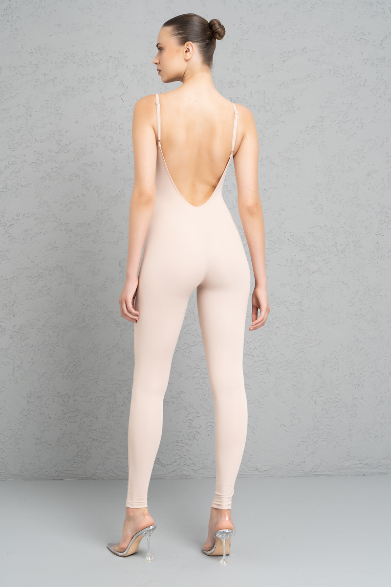 Wholesale Nude Padded Cami Catsuit