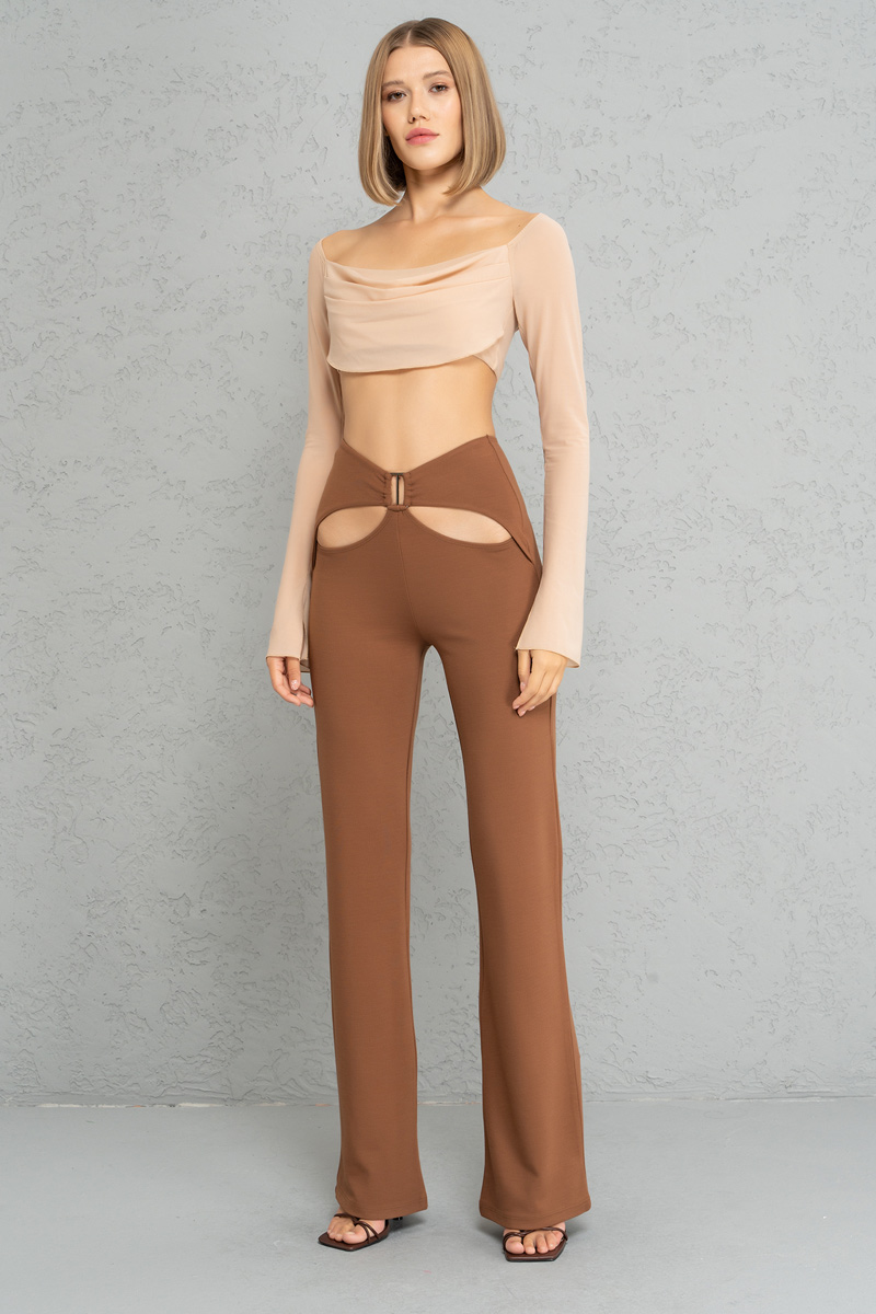 Taba Cut Out Front Pants