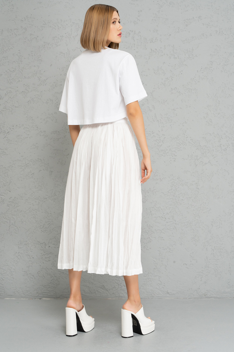 Offwhite Flare Skirt