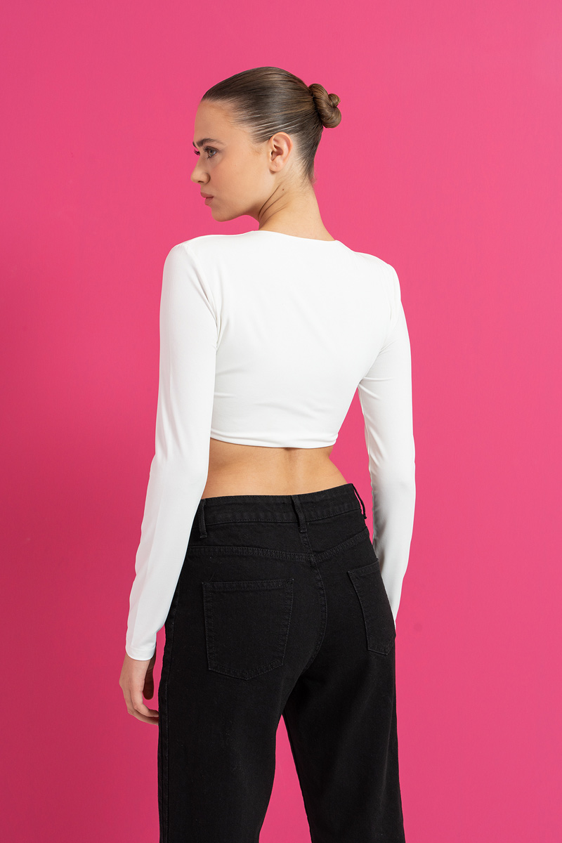 Offwhite O-Ring Crop Top